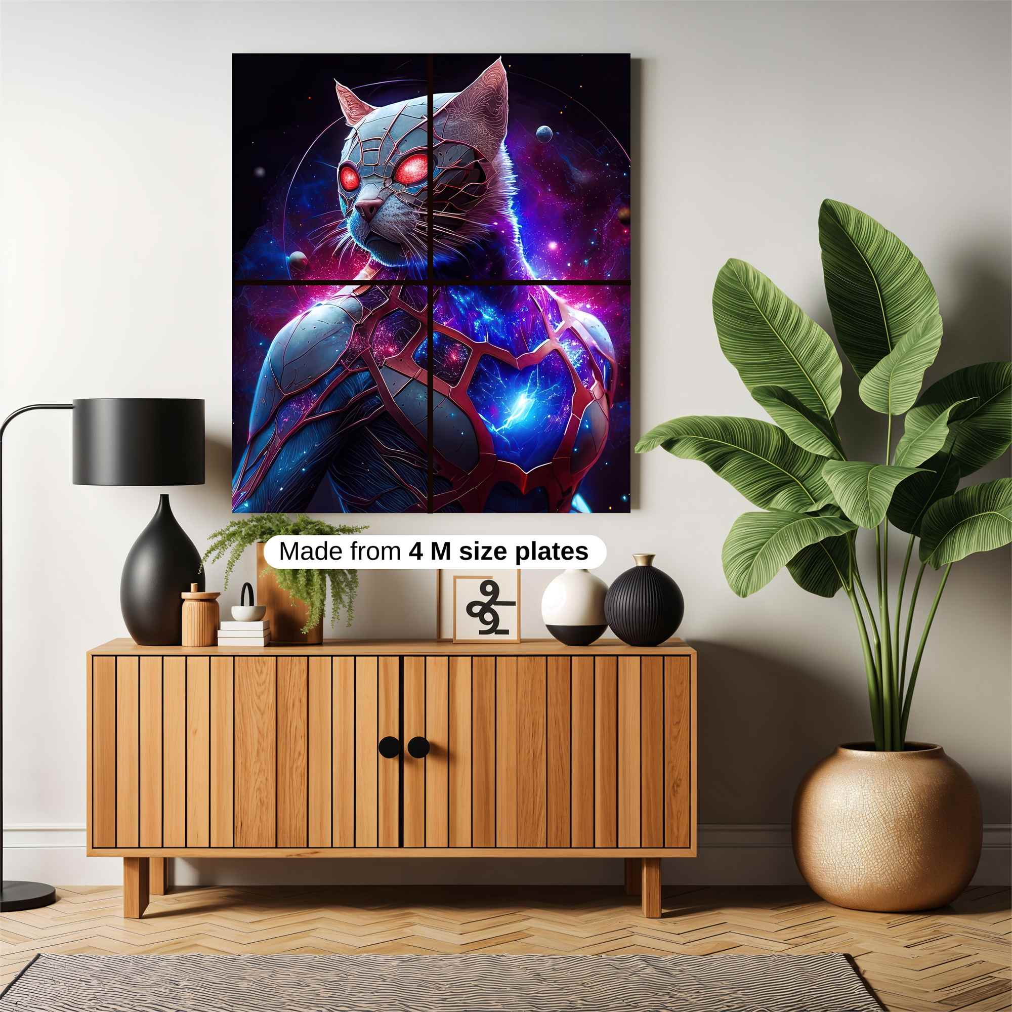 Cosmic Cat Safe Wall Magnetic / M