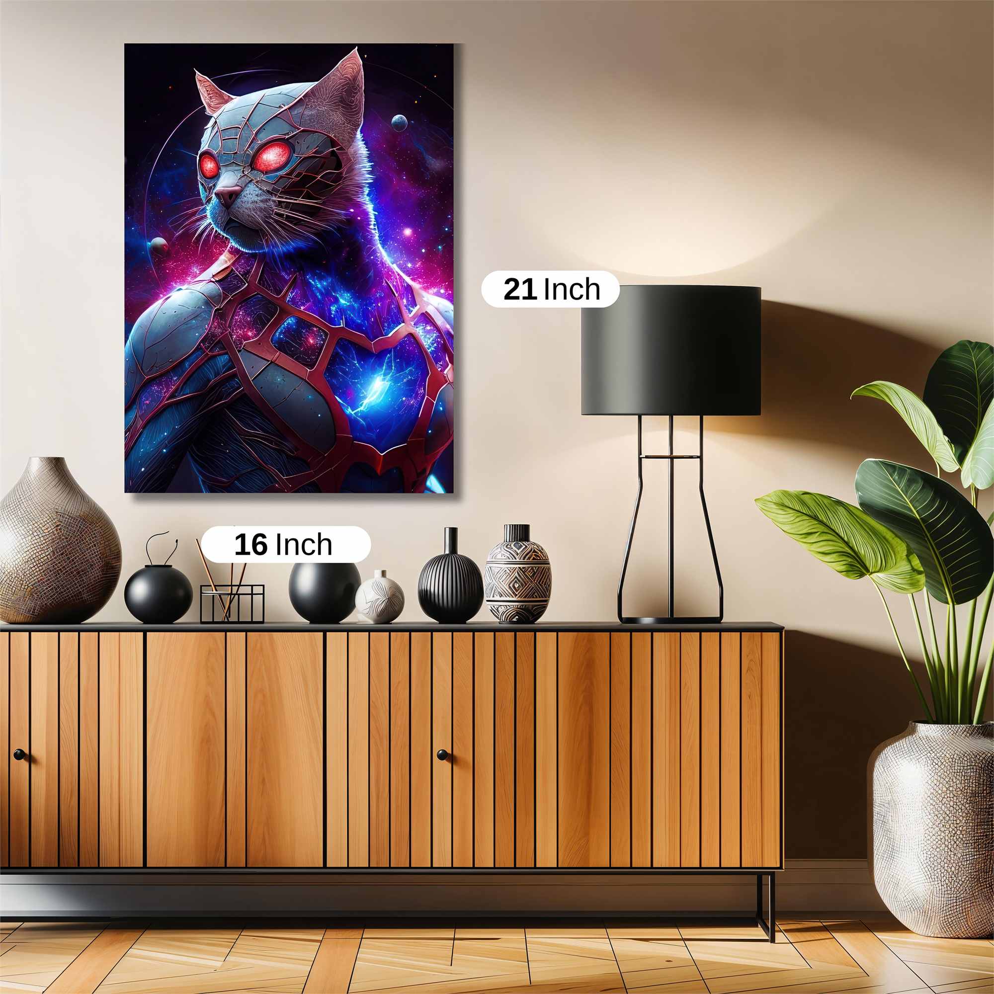 Cosmic Cat Safe Wall Magnetic / M