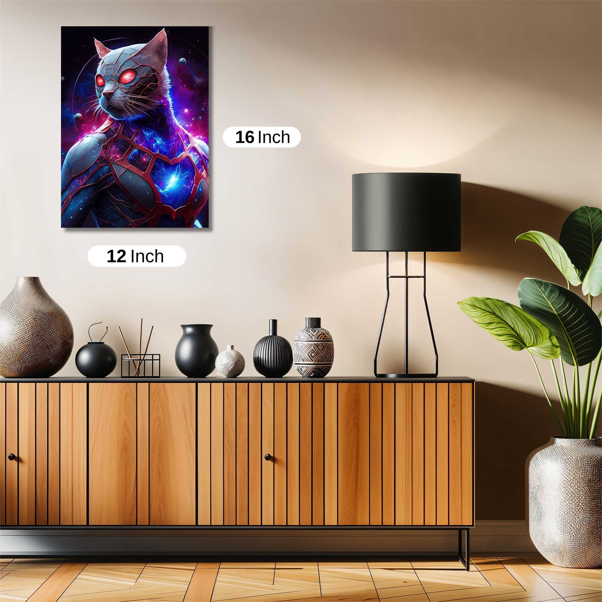 Cosmic Cat Safe Wall Magnetic / M