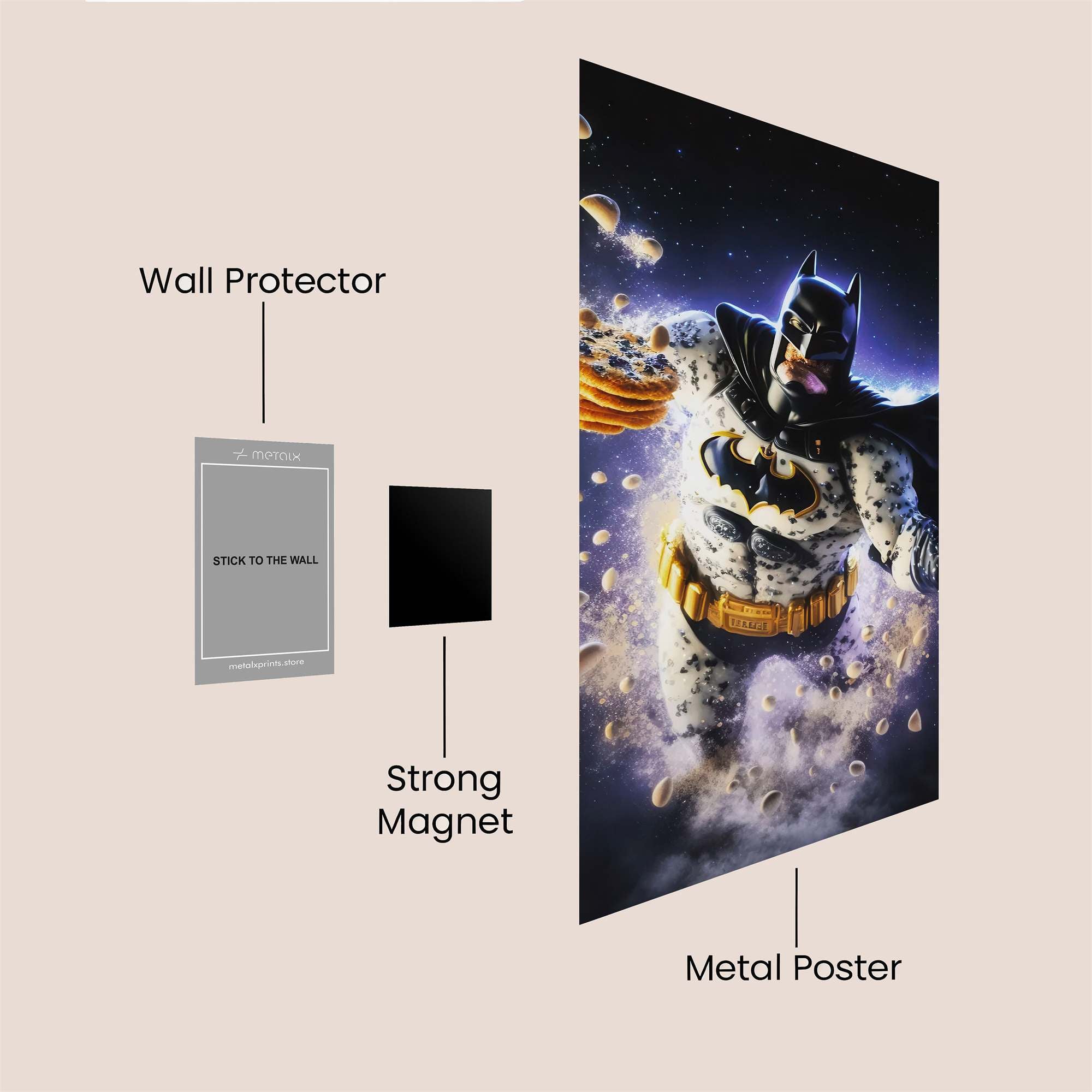 Batman Crumbling Safe Wall Magnetic / M