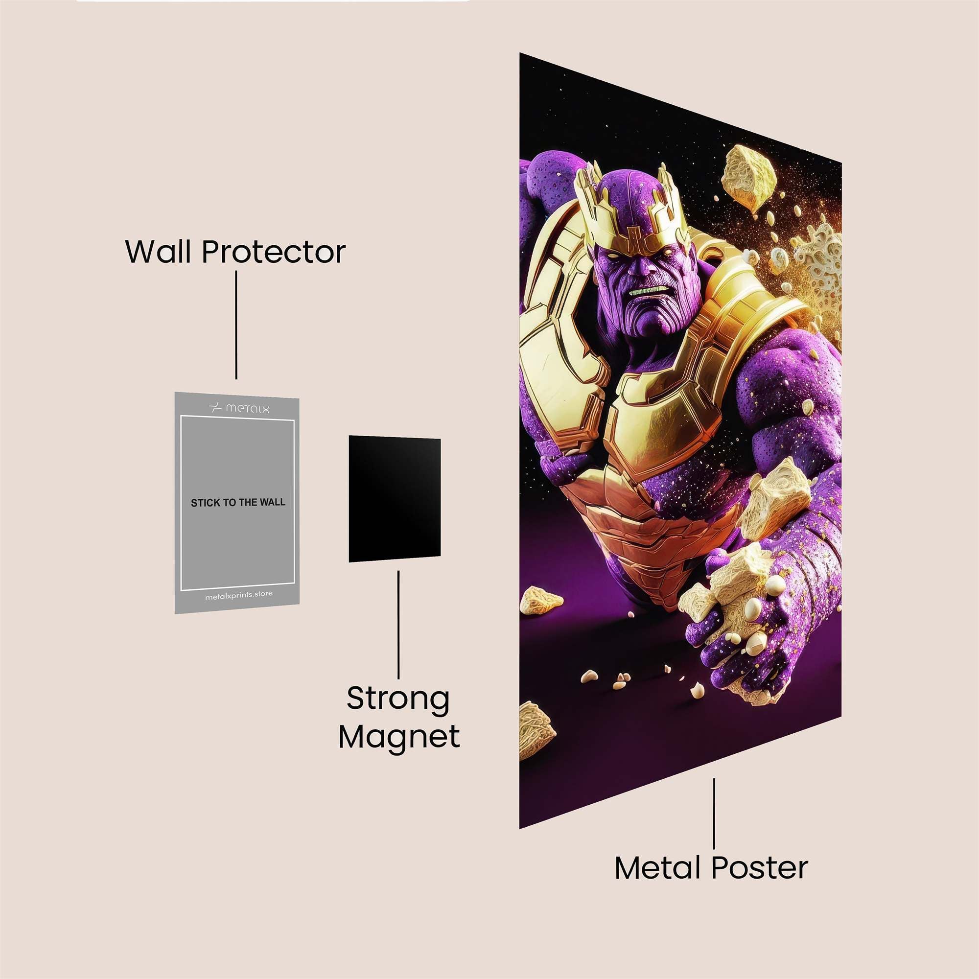 Thanos Unleashed Safe Wall Magnetic / M