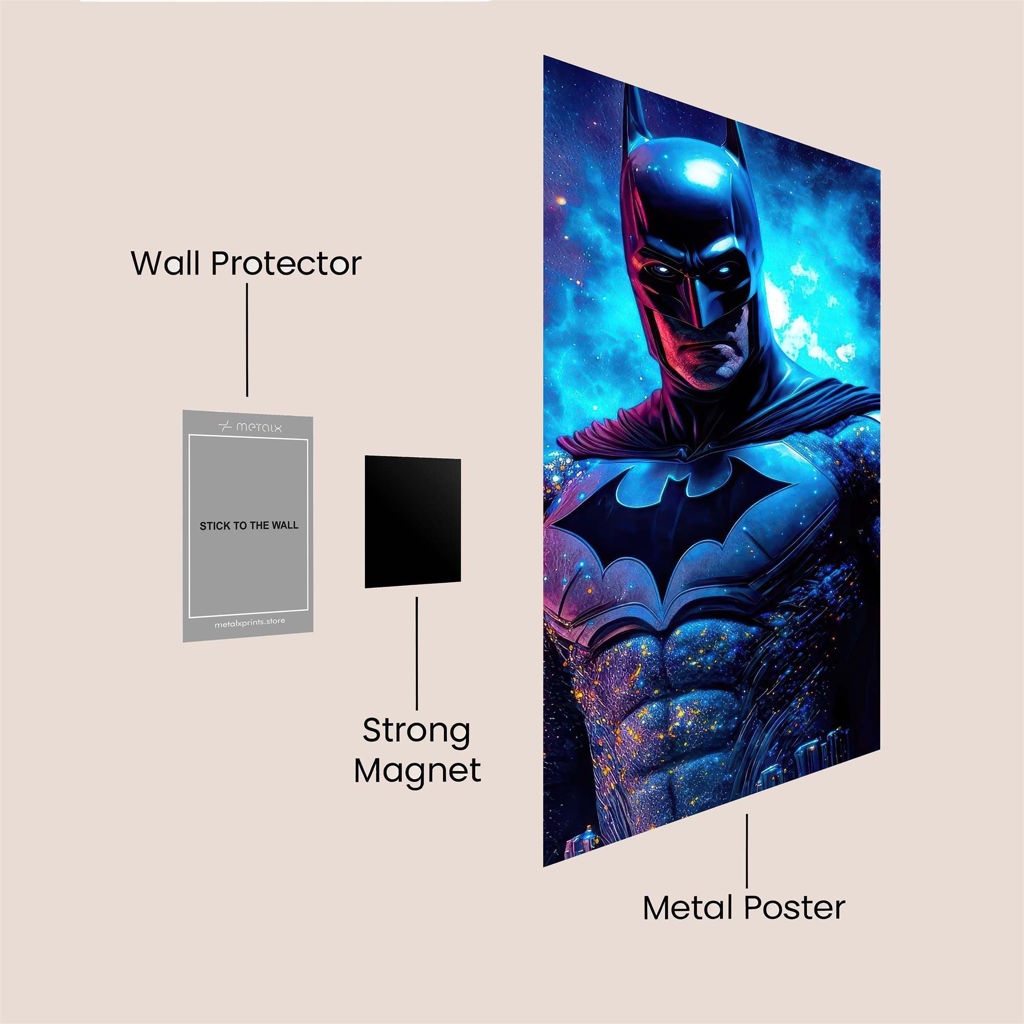 Batman Cosmic Safe Wall Magnetic / M