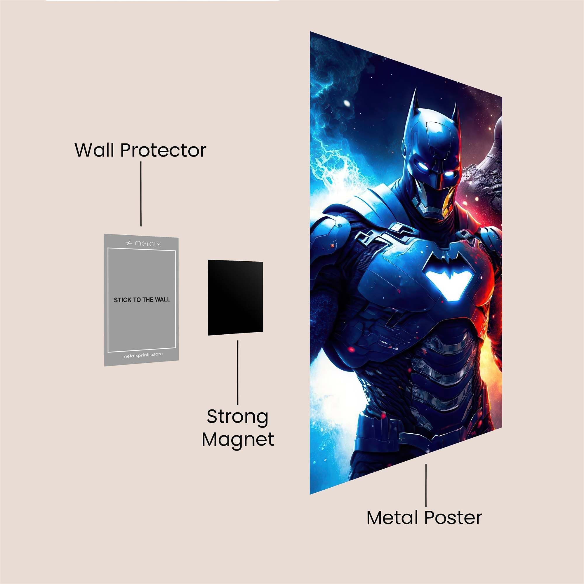 Batman Fusion Safe Wall Magnetic / M