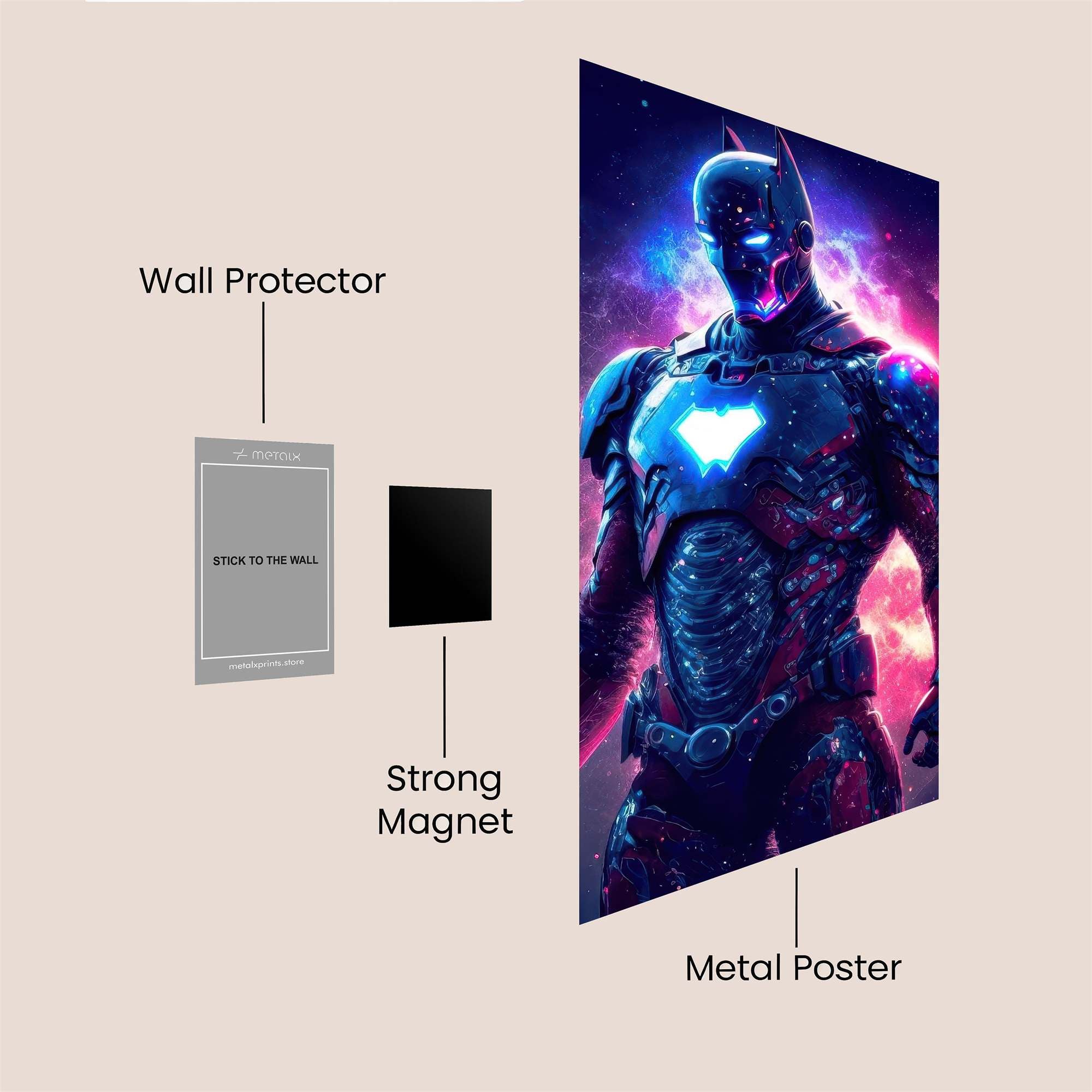 Batman Cosmic Safe Wall Magnetic / M