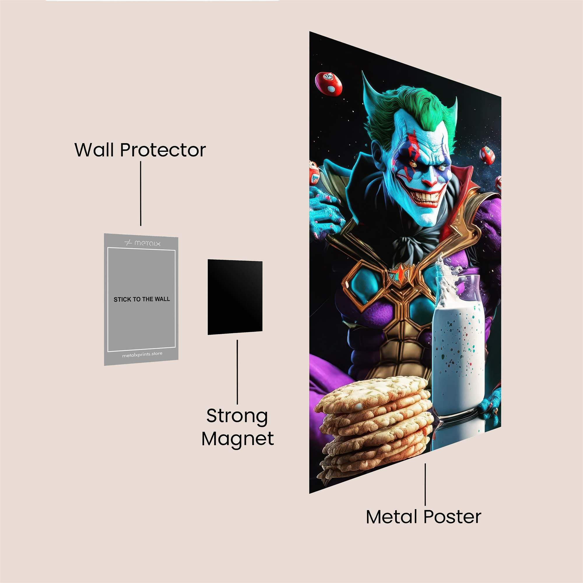 Joker Mischief Safe Wall Magnetic / M