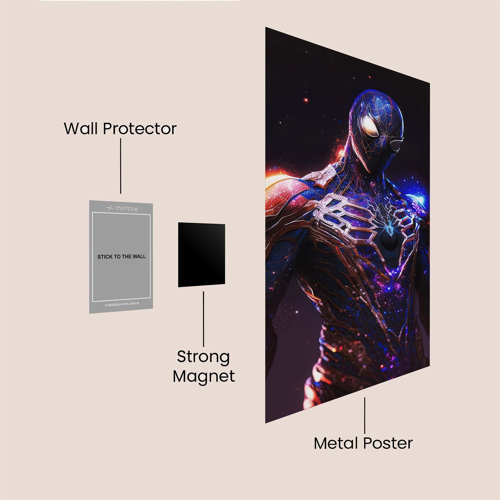 Spider Cosmic Safe Wall Magnetic / M