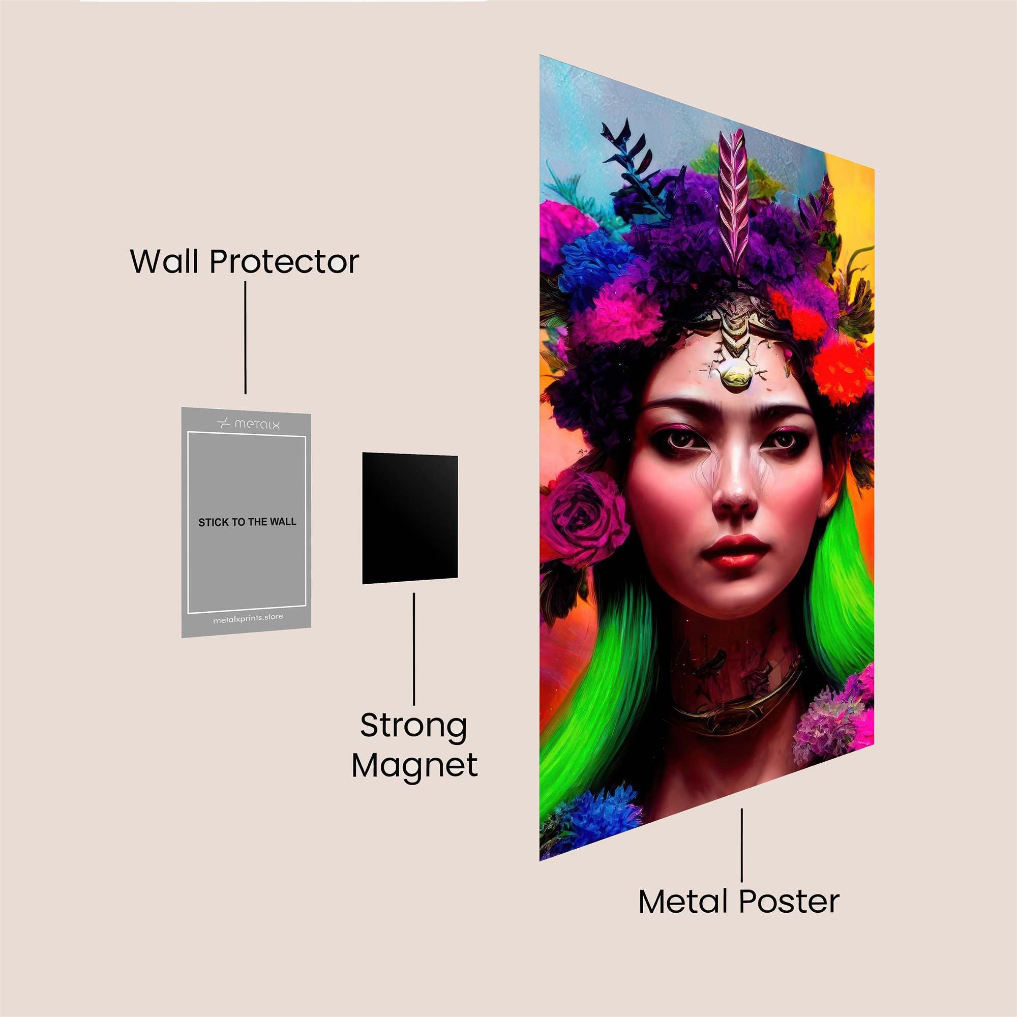 Floral Enigma Safe Wall Magnetic / M