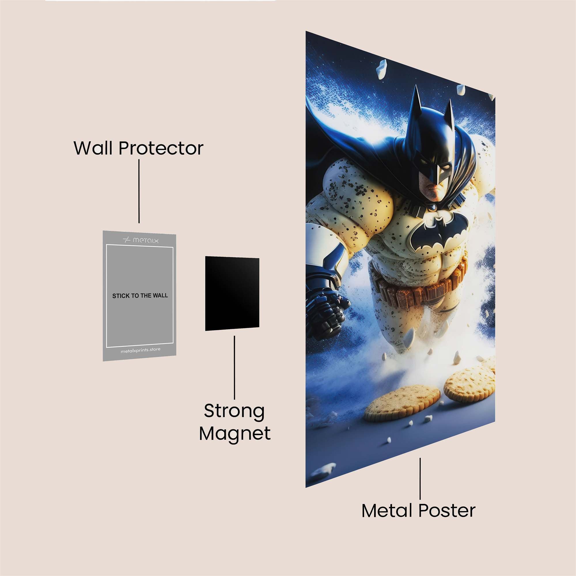 Batman Crumbly Safe Wall Magnetic / M