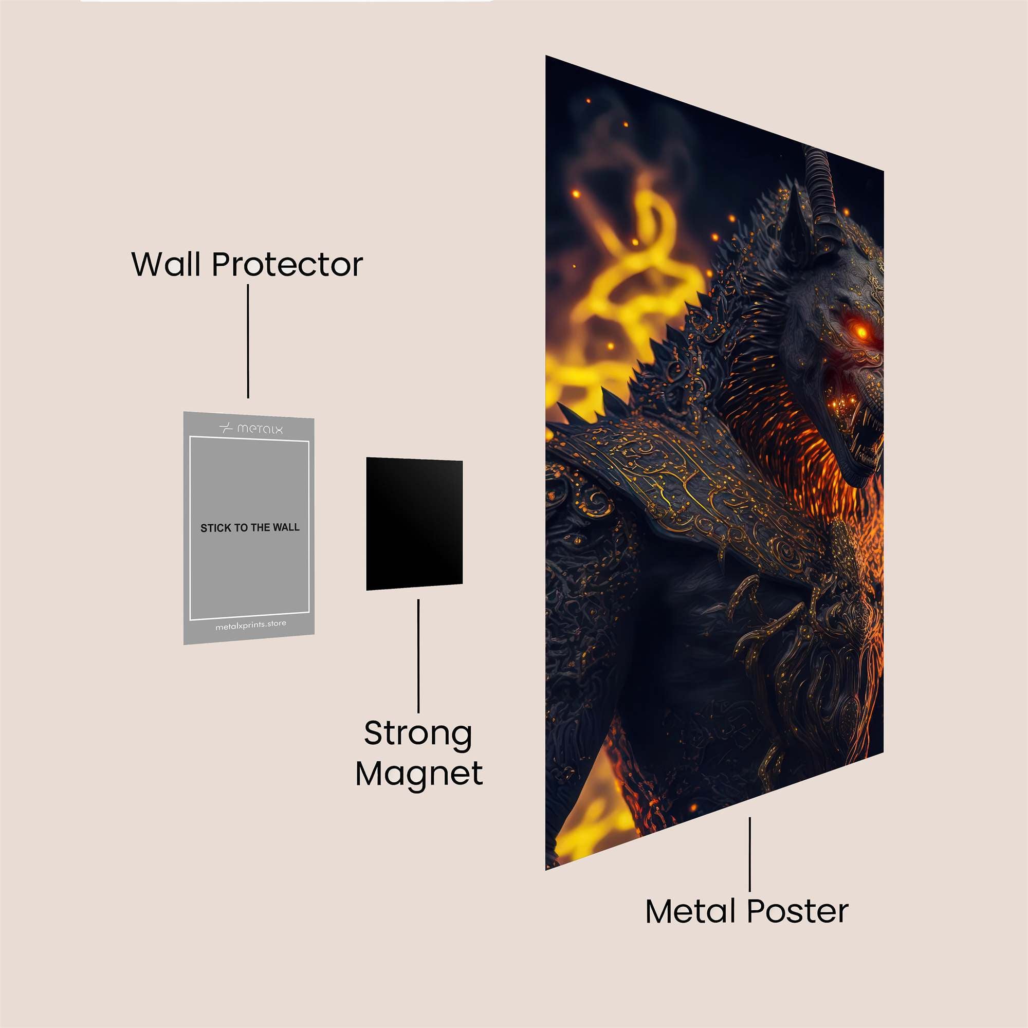 Hellfire Guardian Safe Wall Magnetic / M