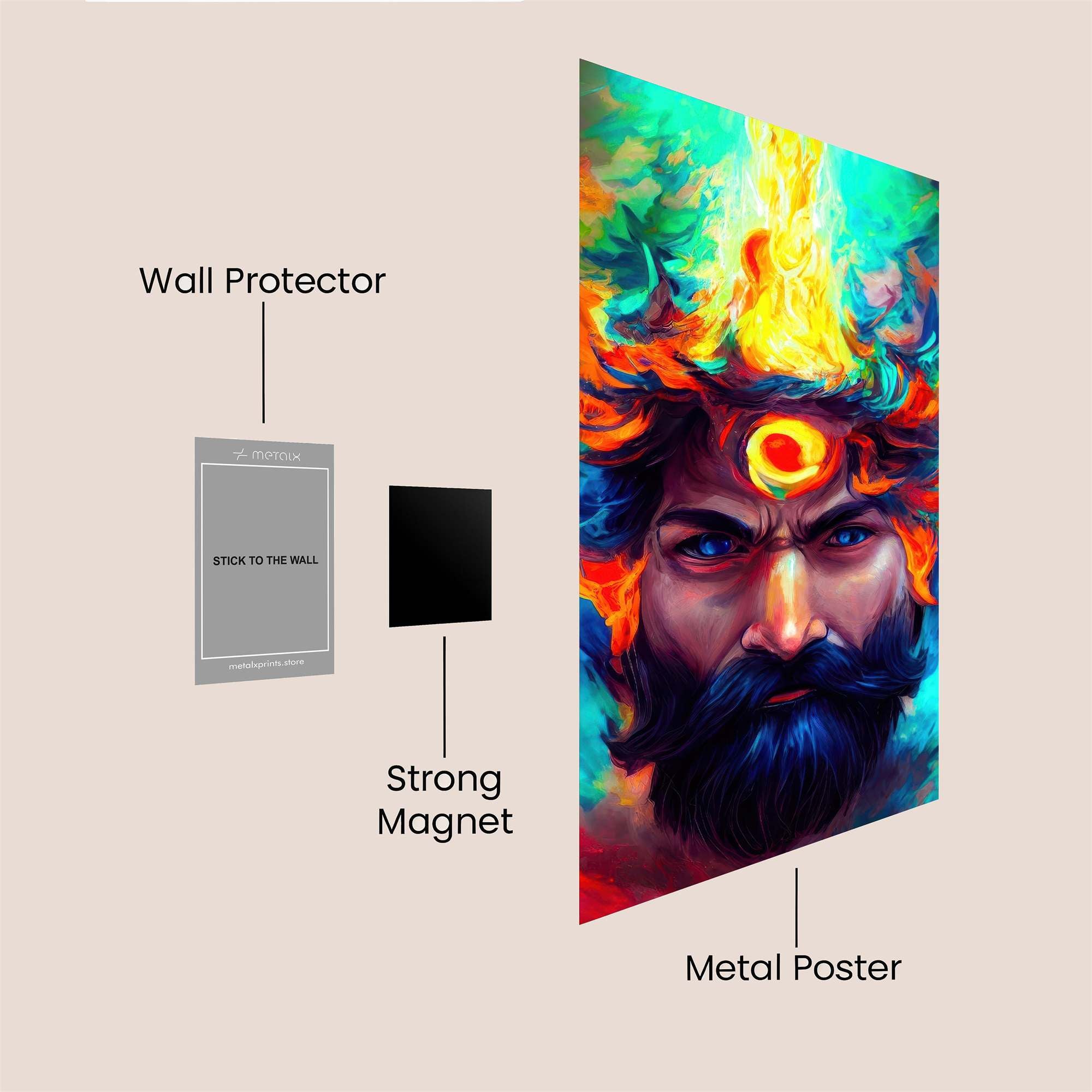 Shiva Blaze Safe Wall Magnetic / M
