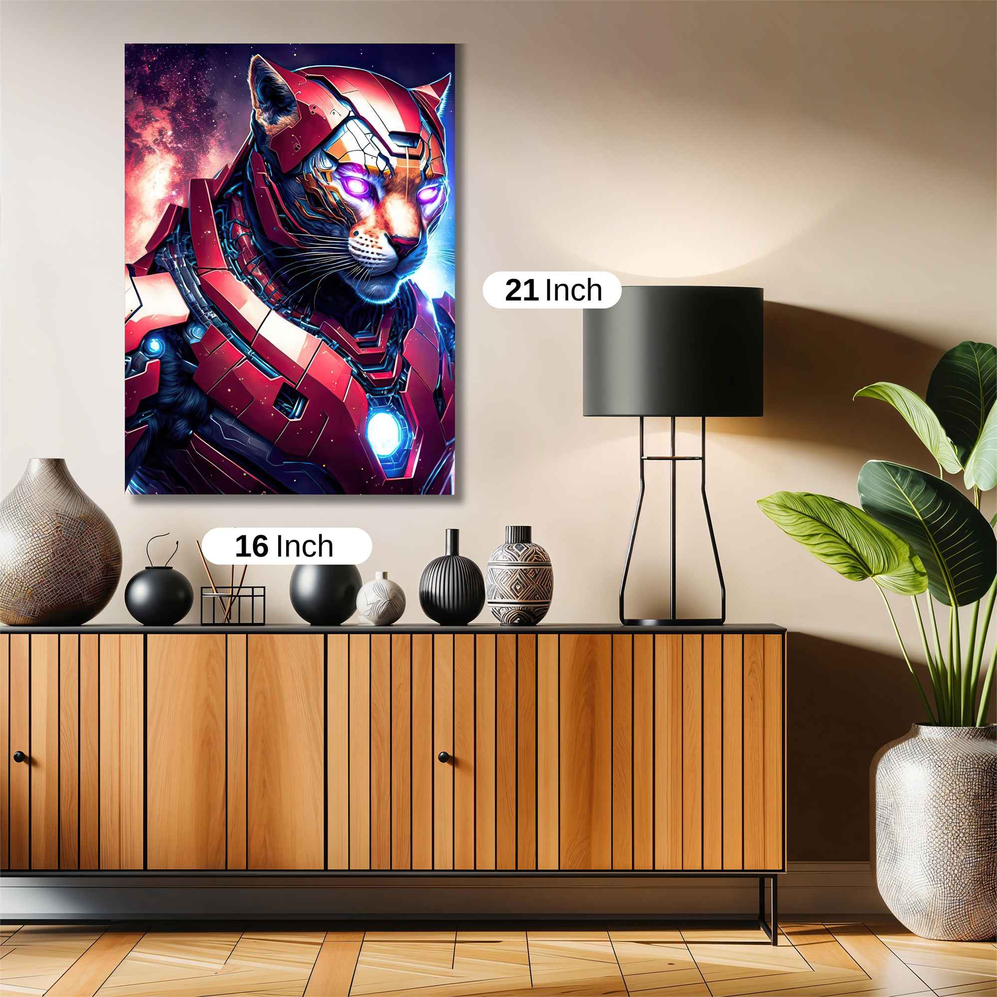 Cyber Tiger Safe Wall Magnetic / M