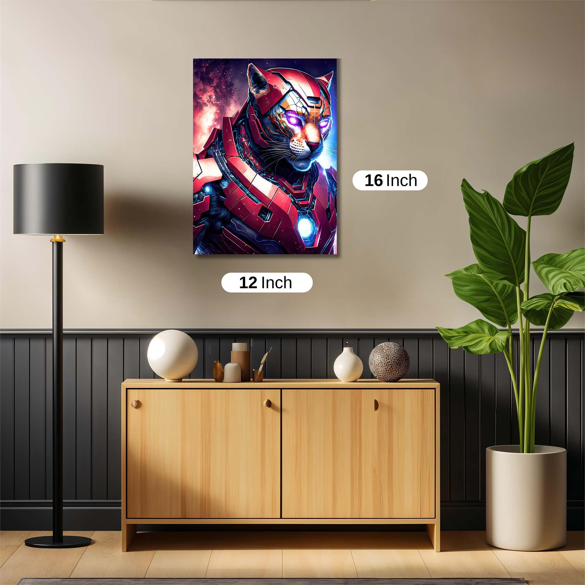Cyber Tiger Safe Wall Magnetic / M