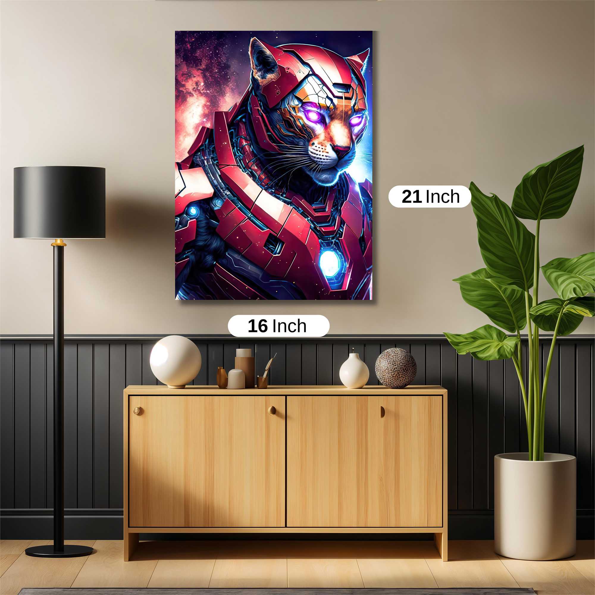 Cyber Tiger Safe Wall Magnetic / M