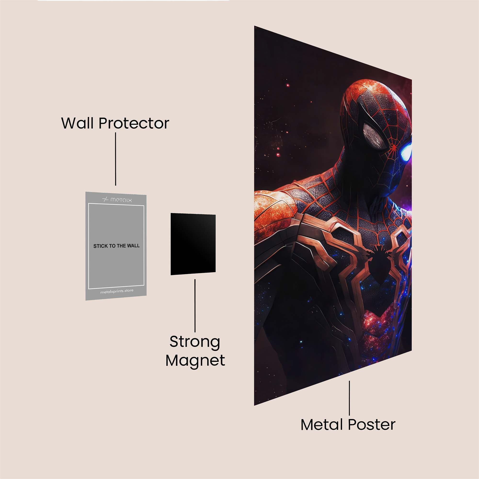 Spider Cosmic Safe Wall Magnetic / M