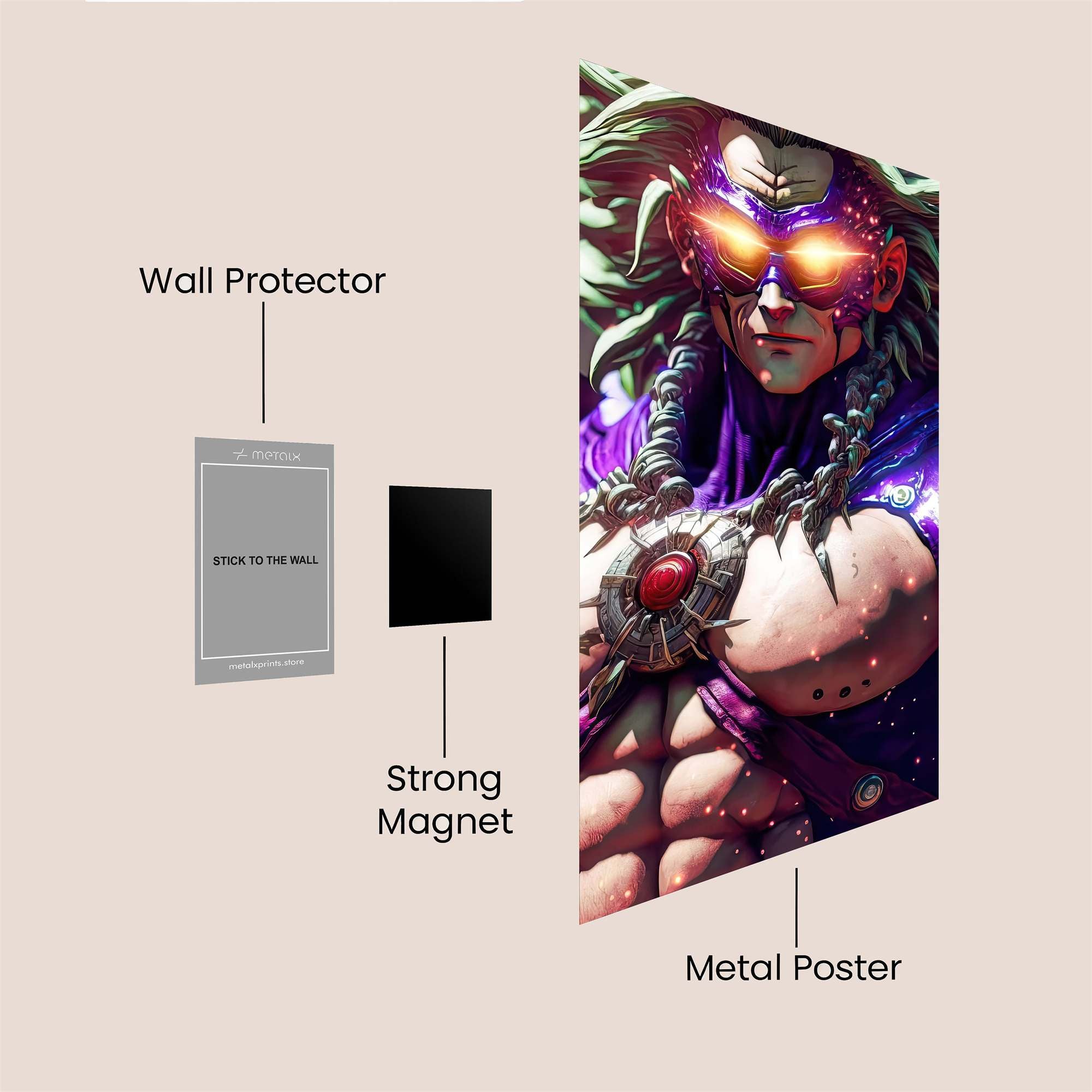 Cosmic Warrior Safe Wall Magnetic / M