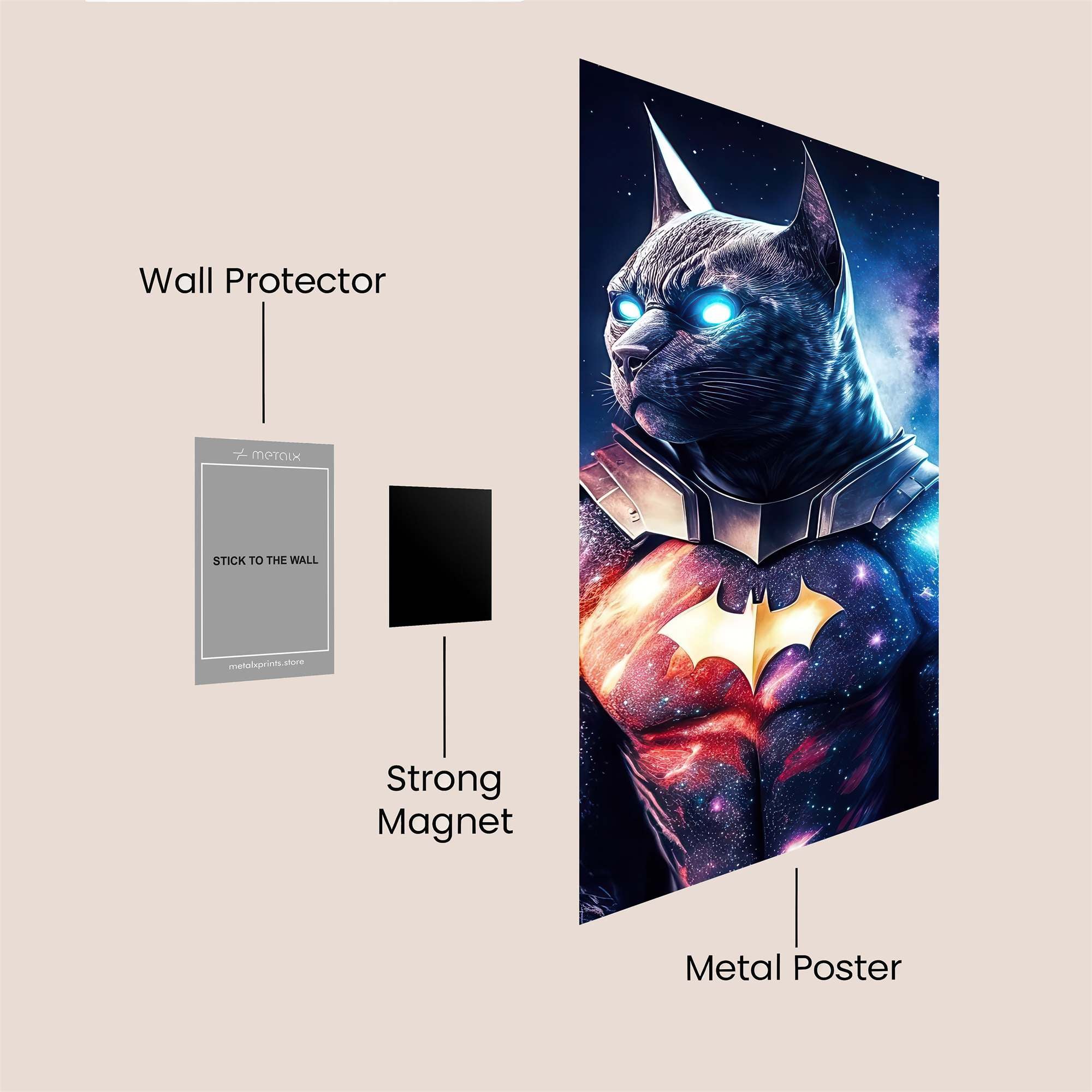 Cat Cosmic Safe Wall Magnetic / M