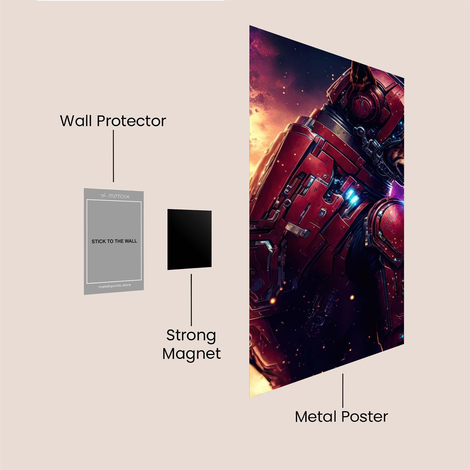 Cosmic Canine Safe Wall Magnetic / M