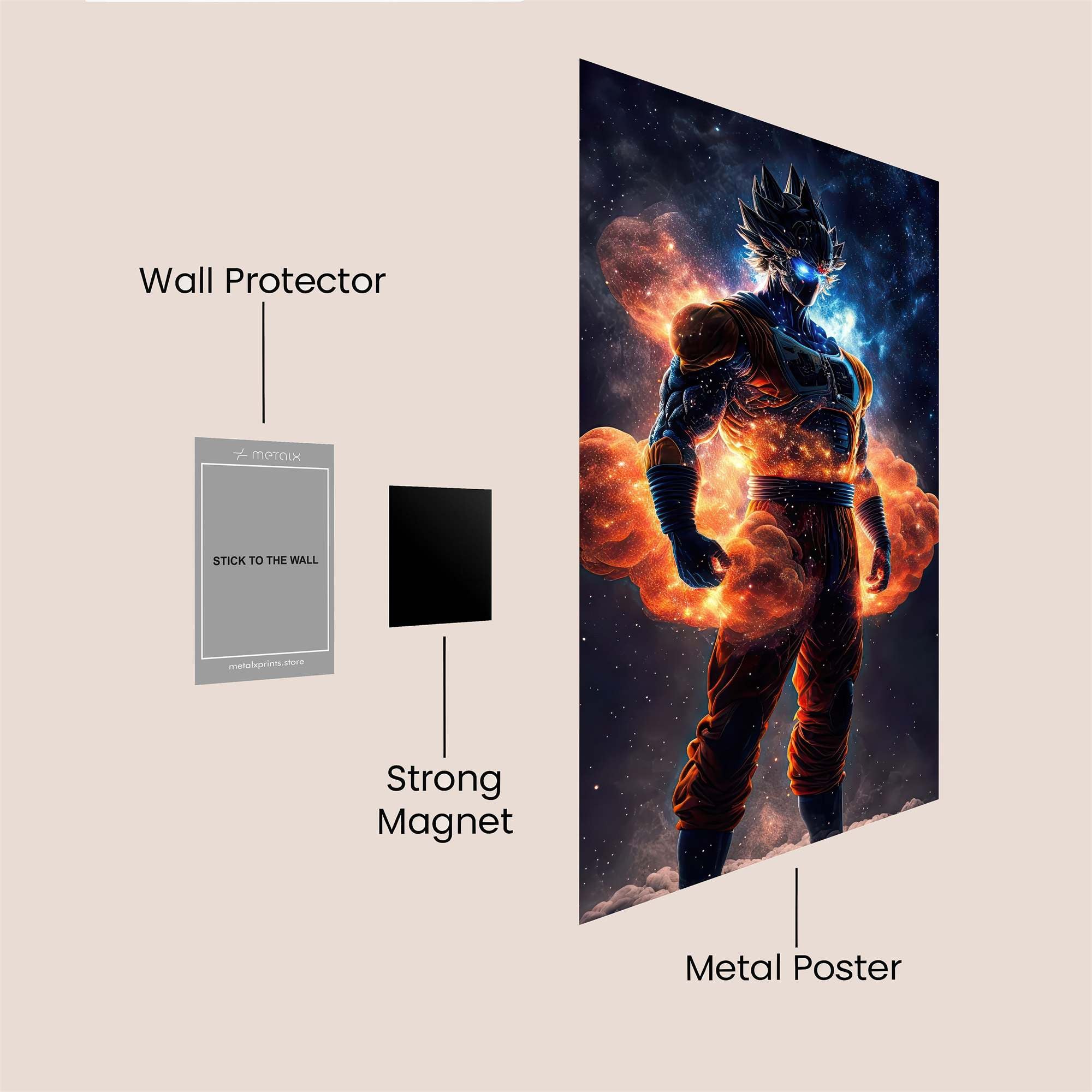 Goku Cosmic Safe Wall Magnetic / M