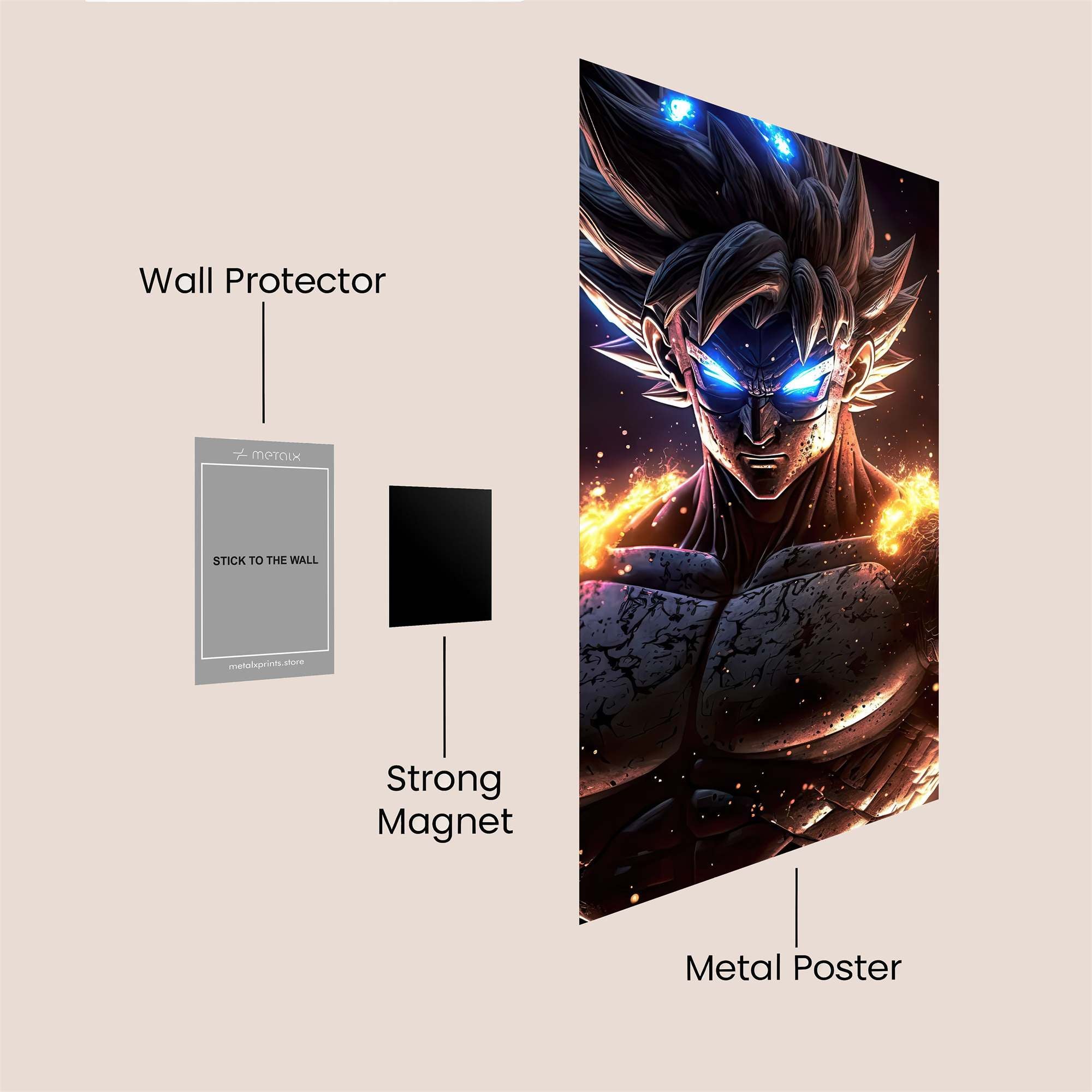 Goku Radiance Safe Wall Magnetic / M