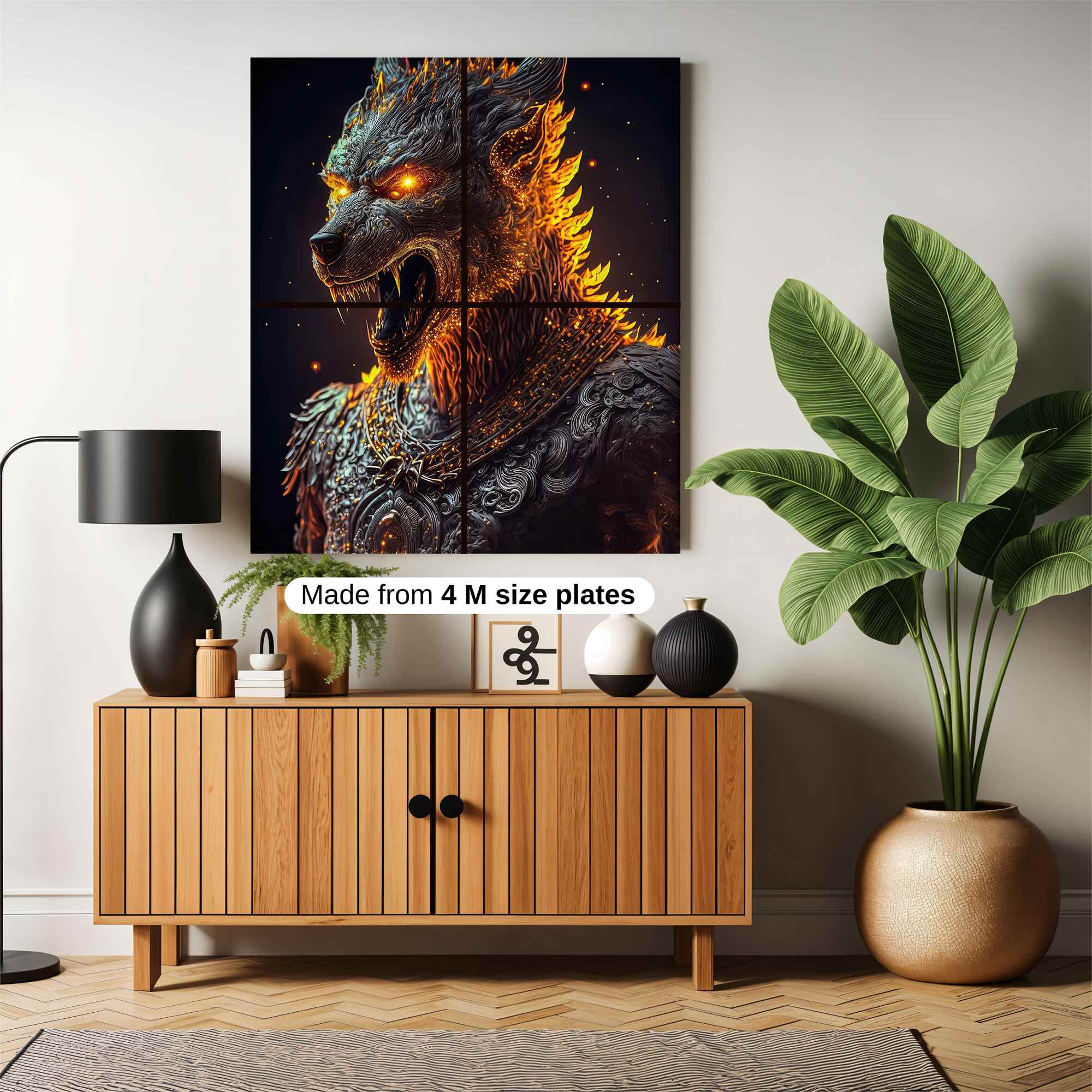 Fiery Wrath Safe Wall Magnetic / M