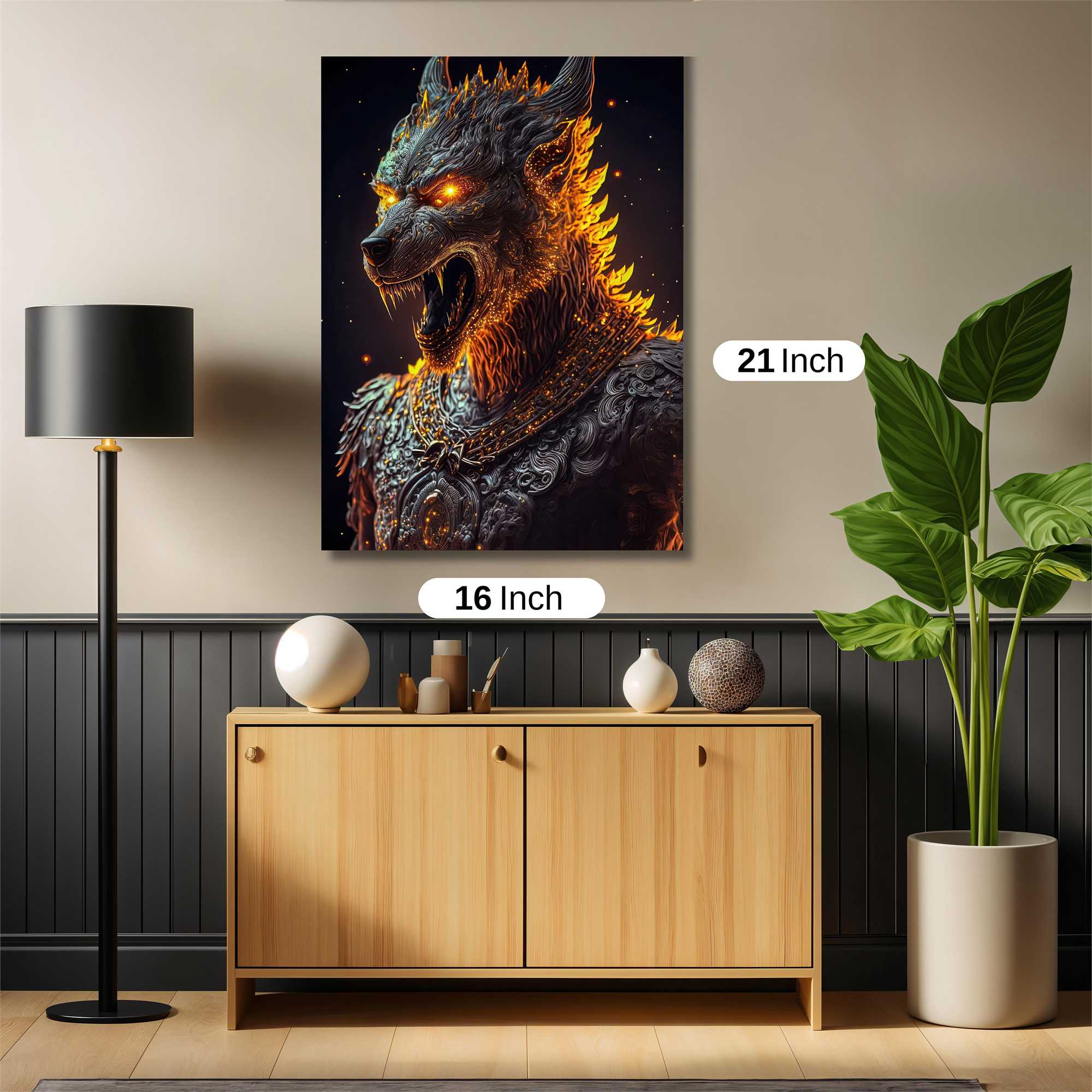Fiery Wrath Safe Wall Magnetic / M