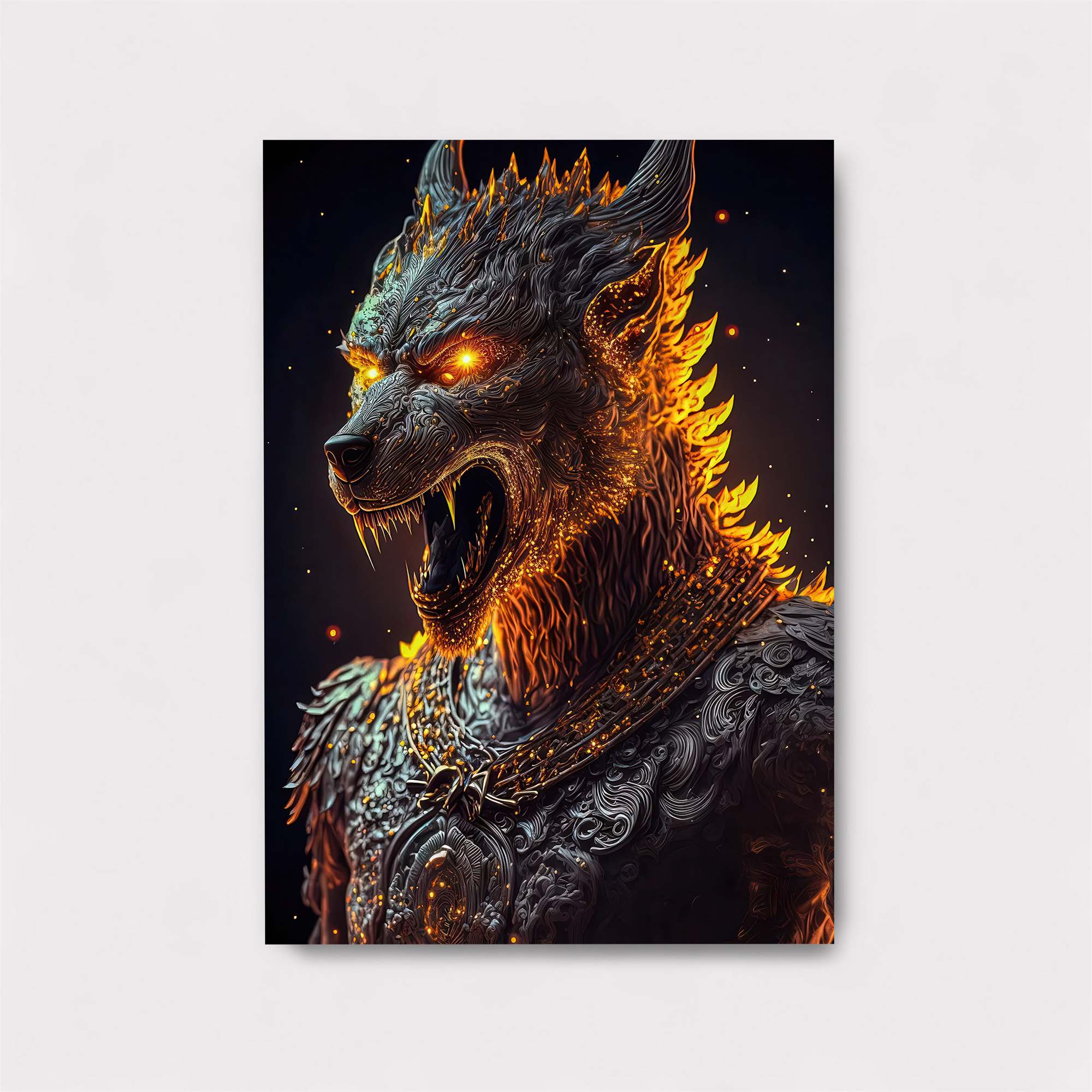 Fiery Wrath Safe Wall Magnetic / M