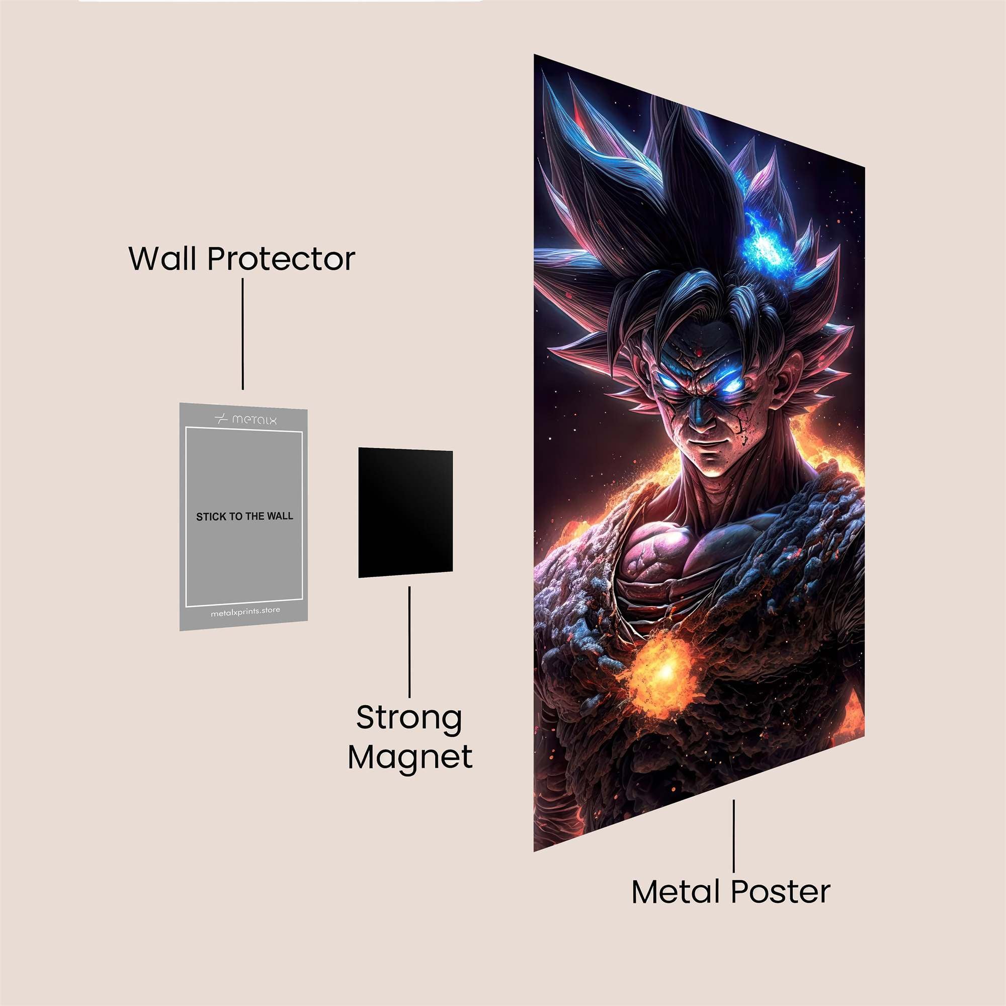 Goku Inferno Safe Wall Magnetic / M