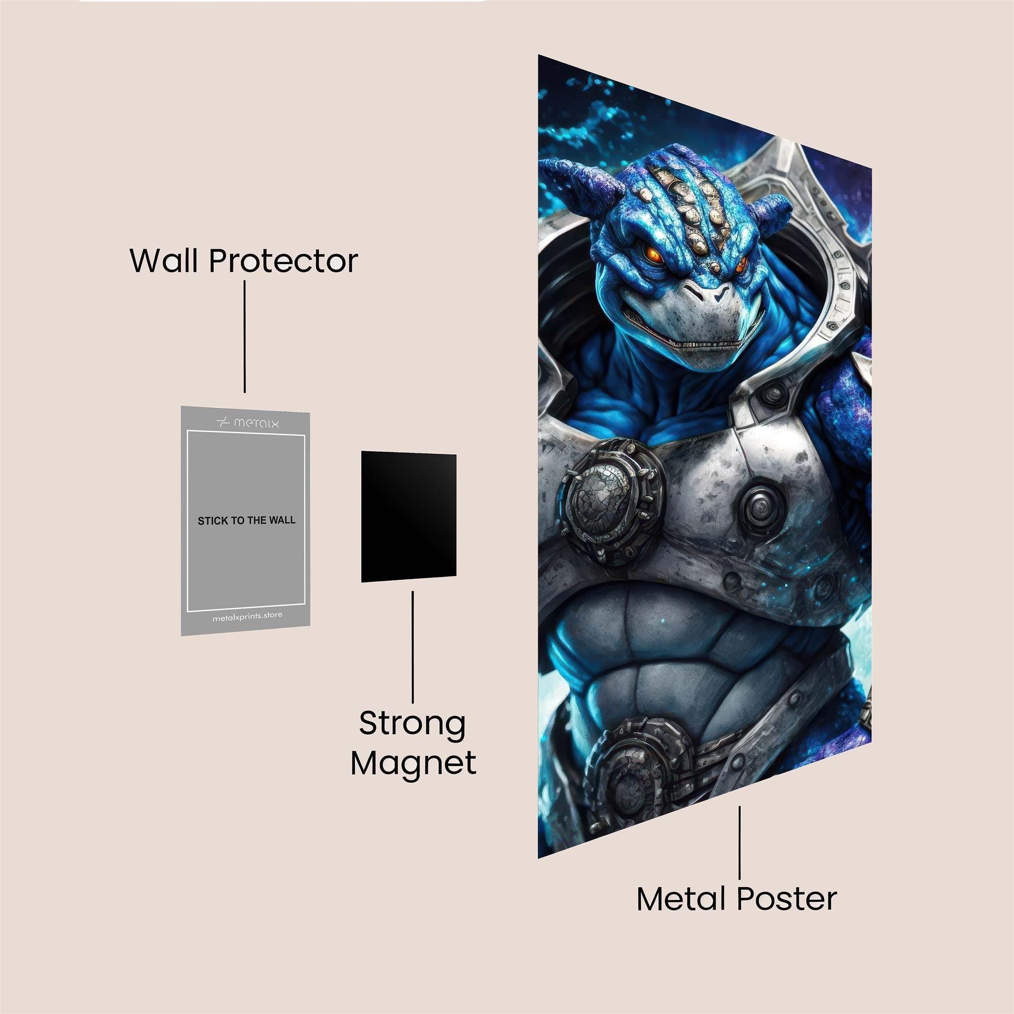 Galactic Warrior Safe Wall Magnetic / M