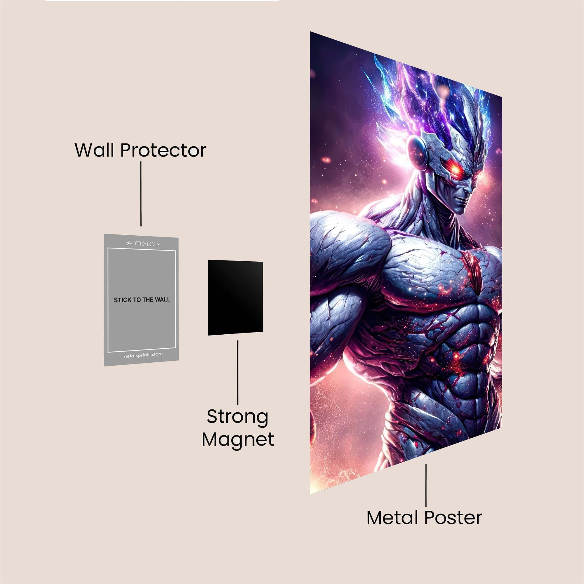 Android Rage Safe Wall Magnetic / M