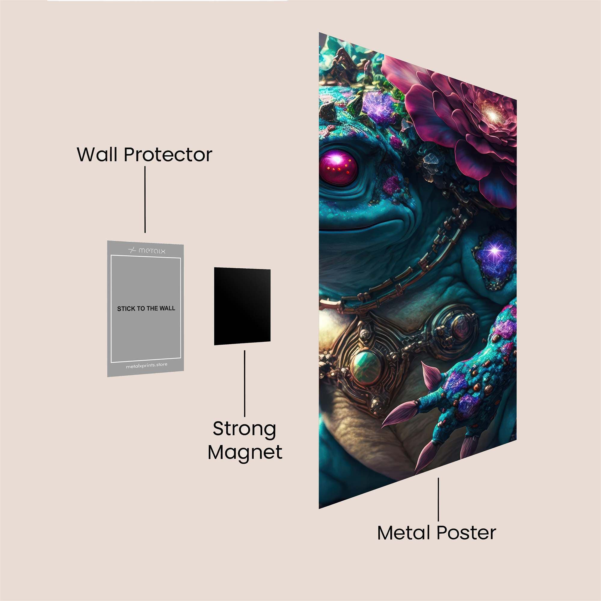 Frog Royalty Safe Wall Magnetic / M