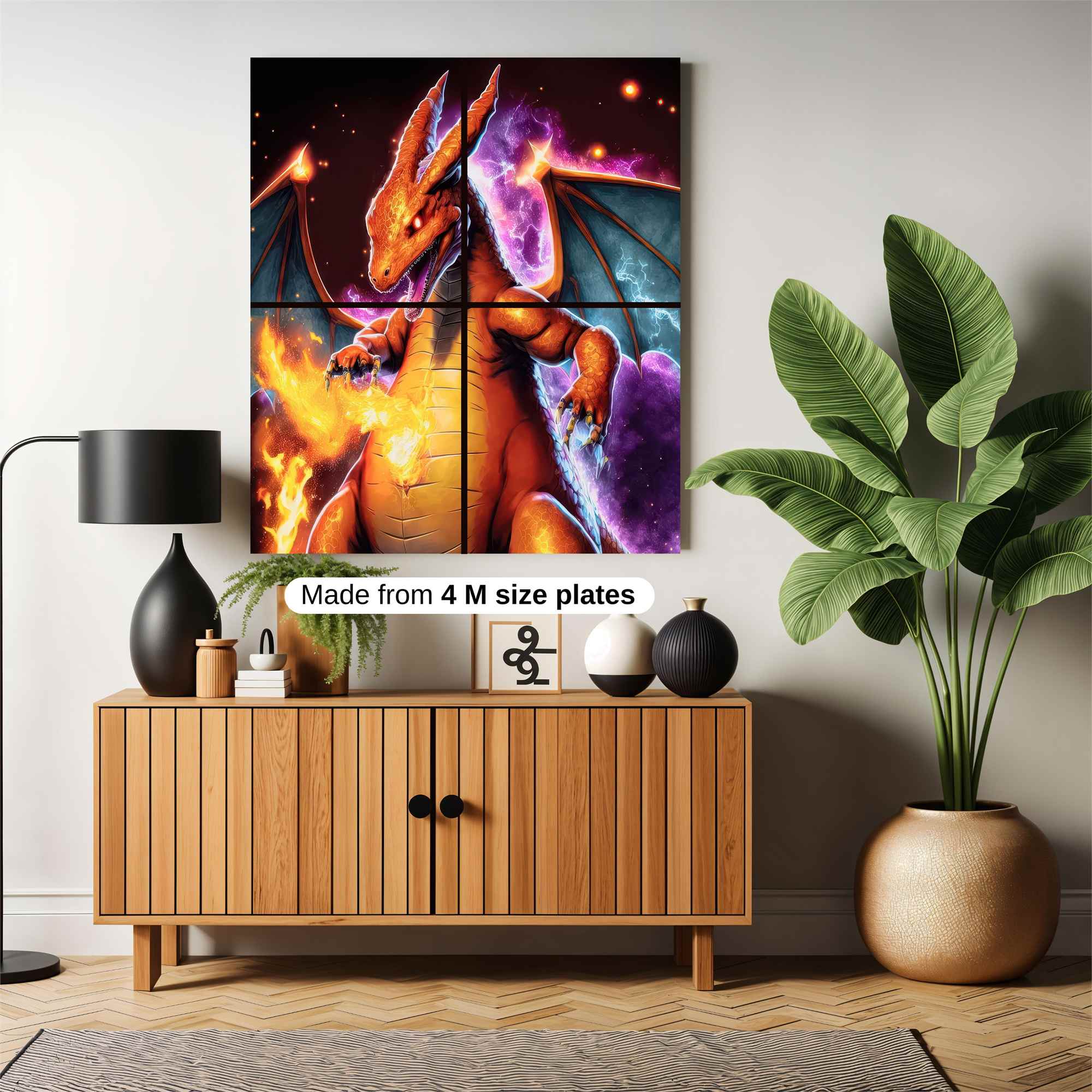Charizard Cosmic Safe Wall Magnetic / M