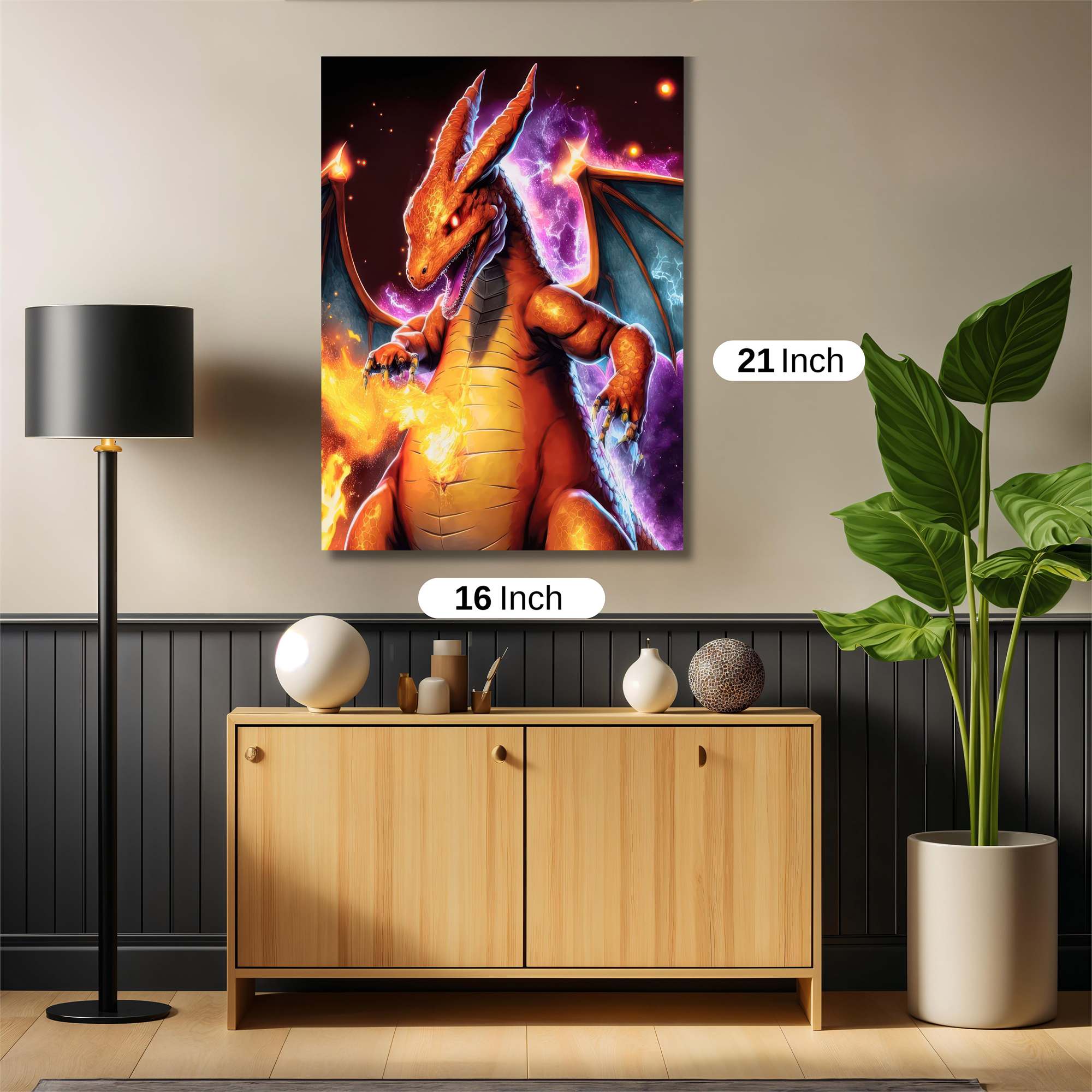 Charizard Cosmic Safe Wall Magnetic / M
