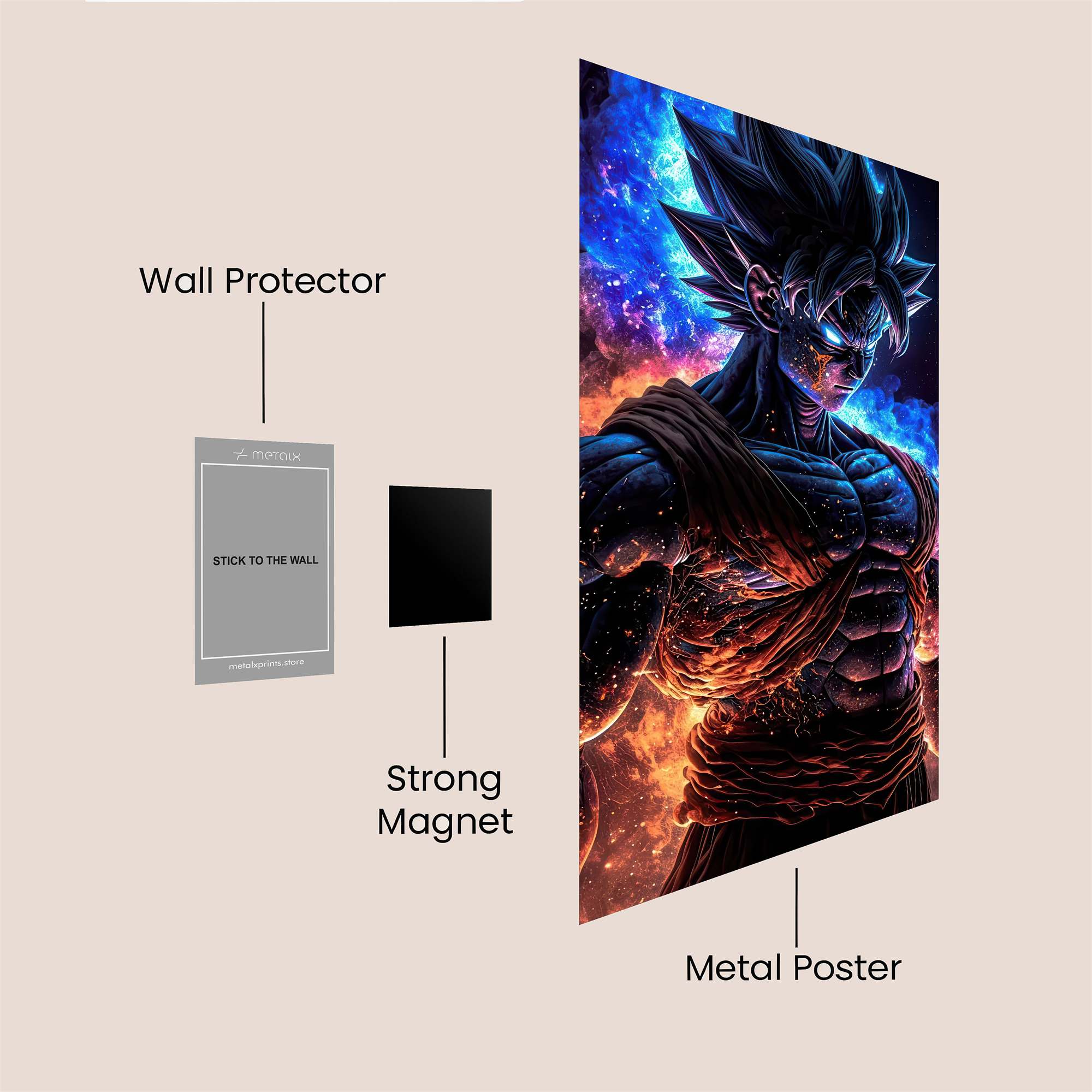 Goku Cosmic Safe Wall Magnetic / M