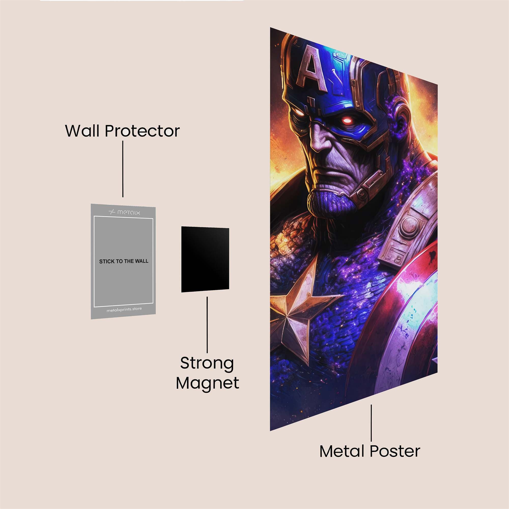 Captain Cosmic Safe Wall Magnetic / M