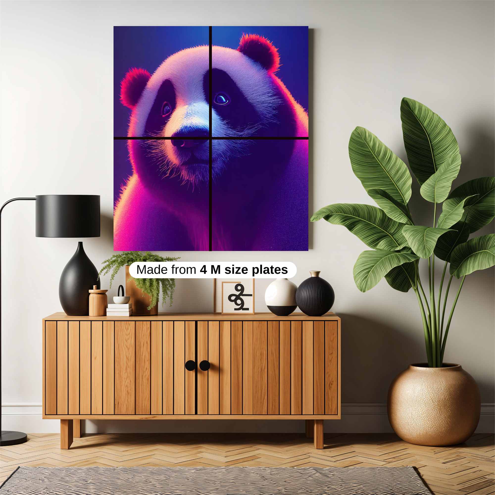 Panda Glow Safe Wall Magnetic / M