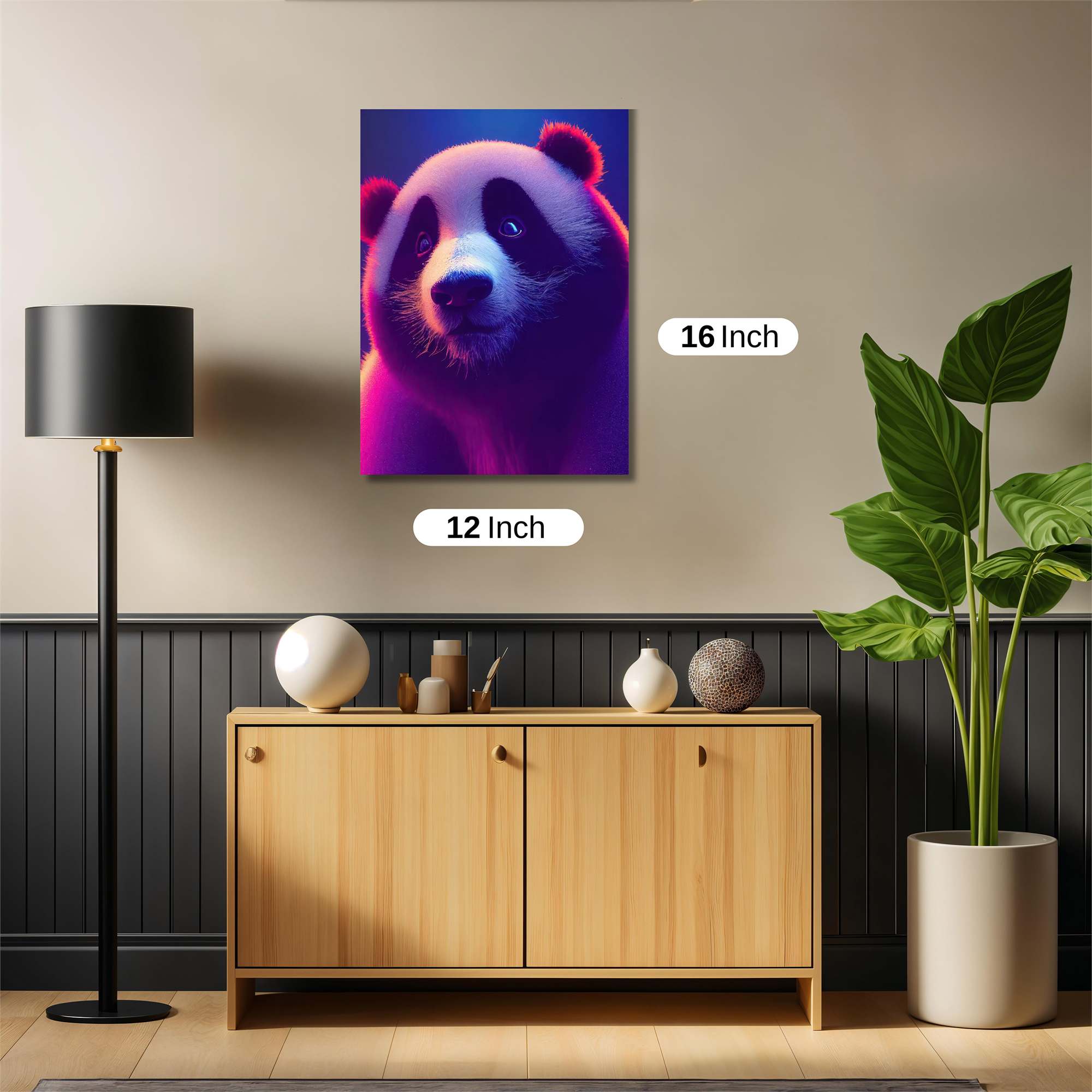Panda Glow Safe Wall Magnetic / M