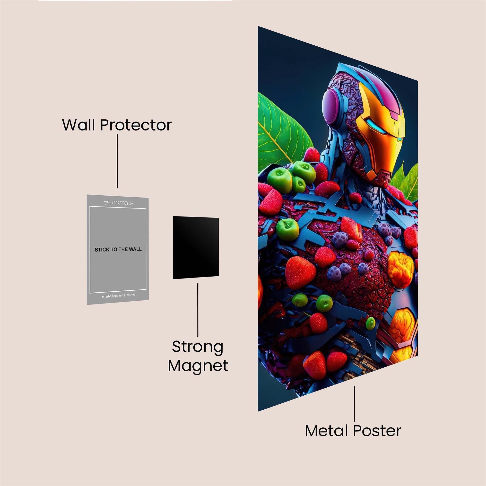 IronFruit Vibrant Safe Wall Magnetic / M