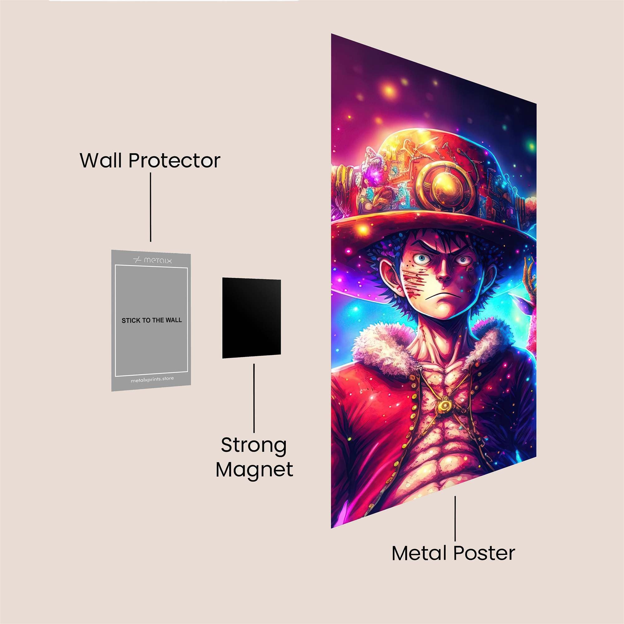 Luffy Cosmic Safe Wall Magnetic / M