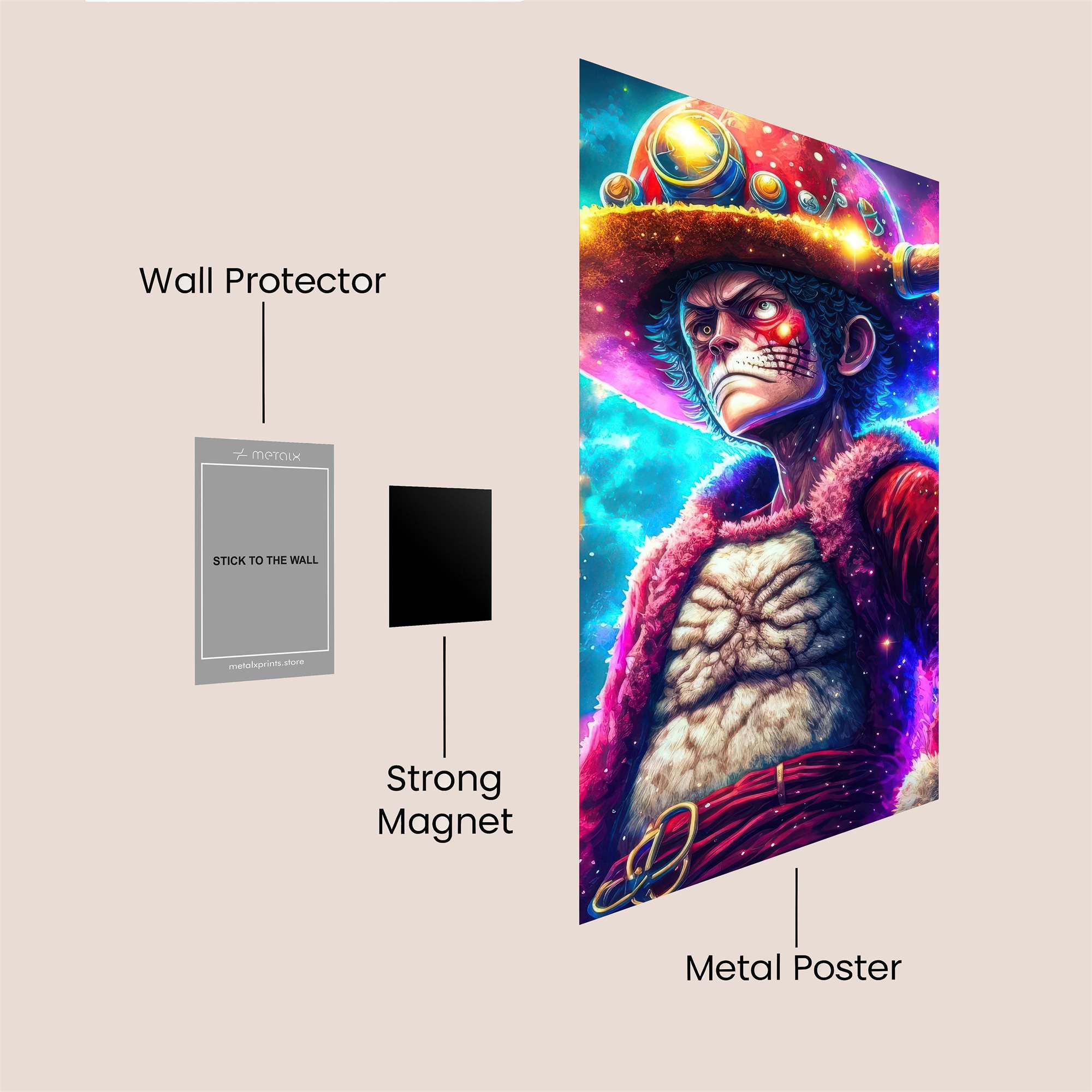 Luffy Cosmic Safe Wall Magnetic / M