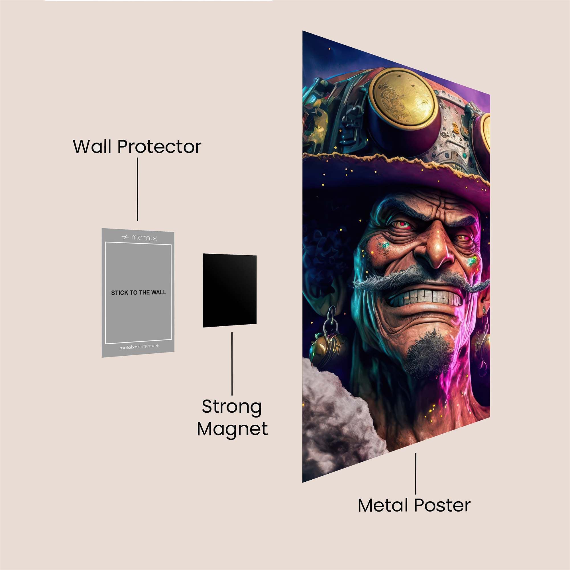 Usopp Whimsical Safe Wall Magnetic / M