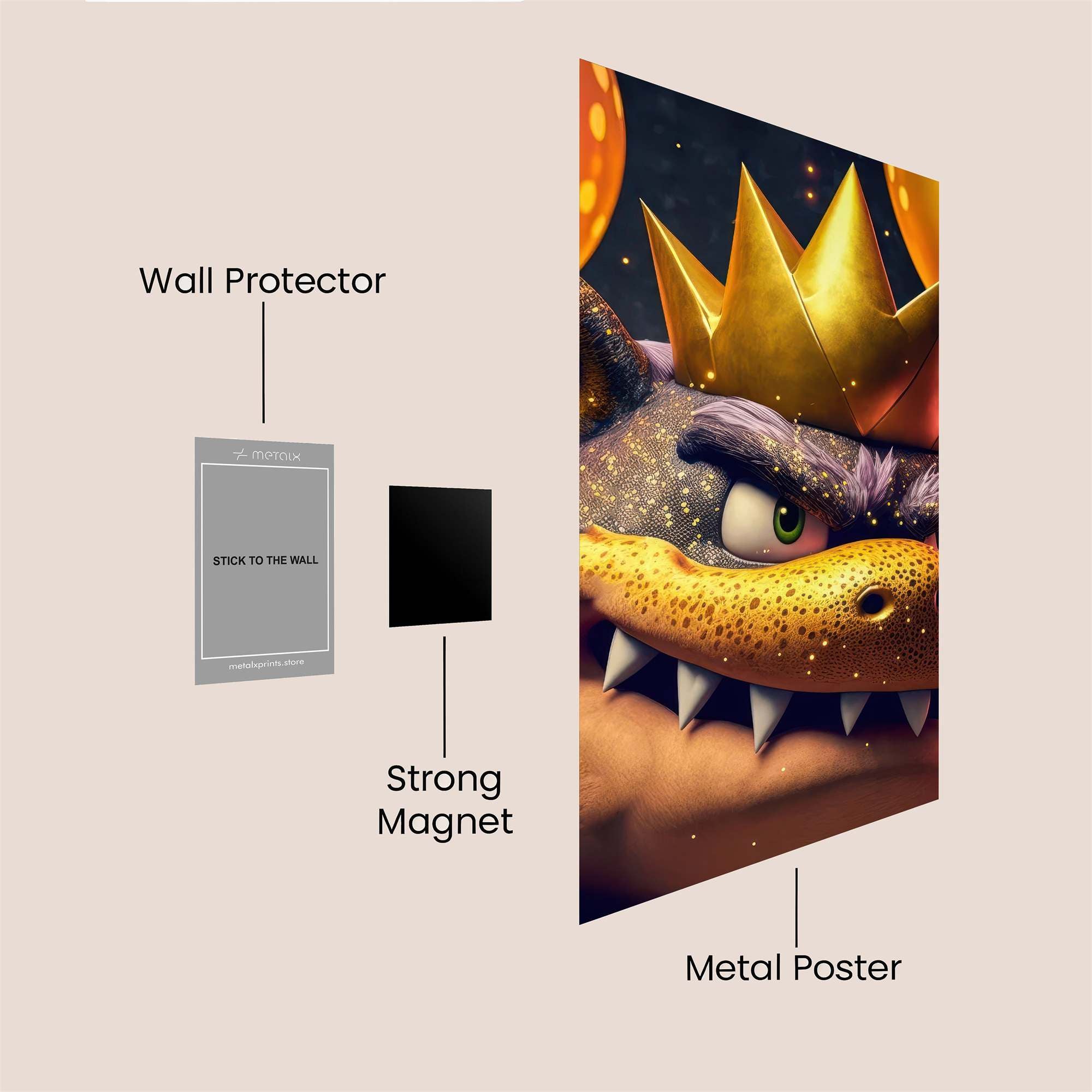 Bowser Bash Safe Wall Magnetic / M