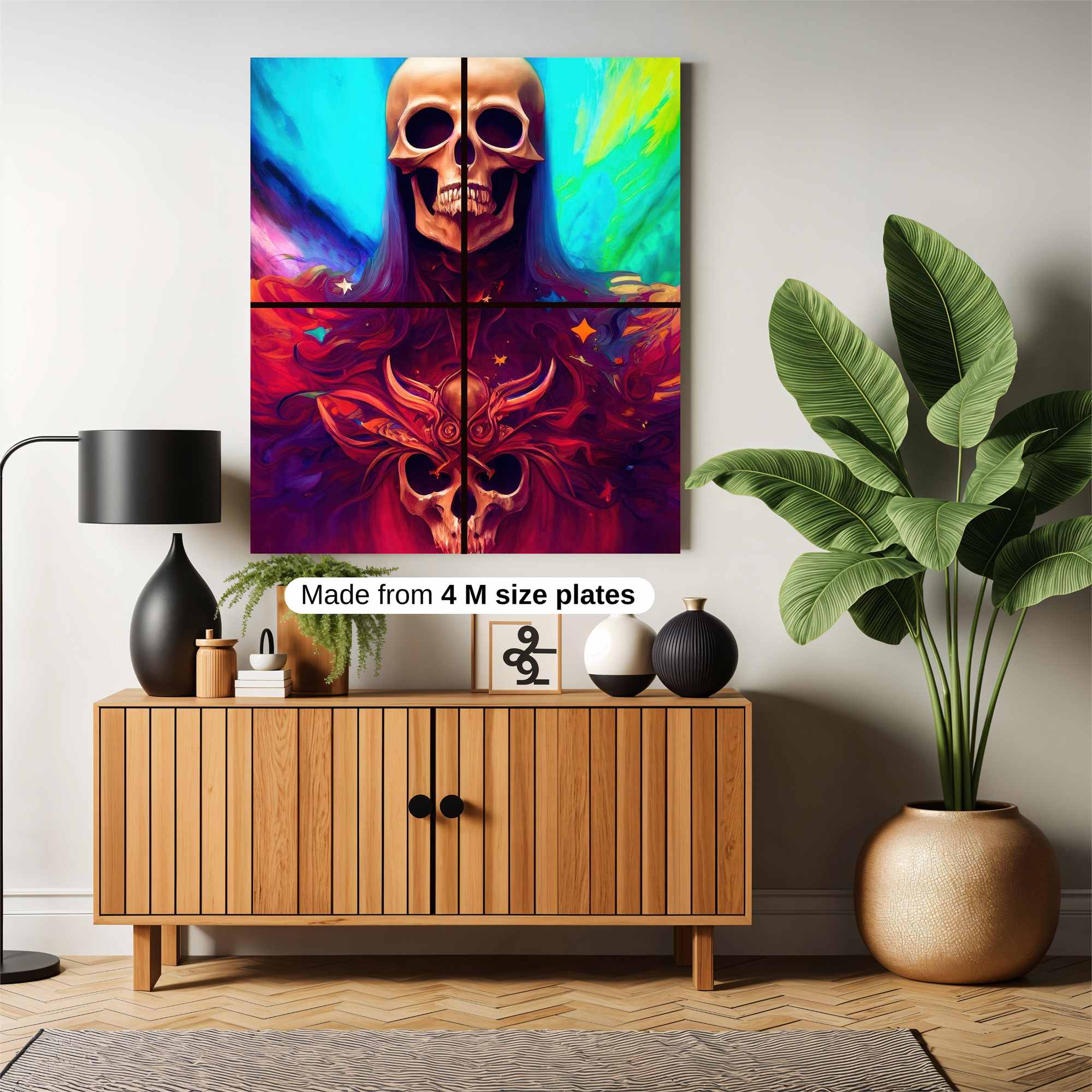 Skull Radiance Safe Wall Magnetic / M