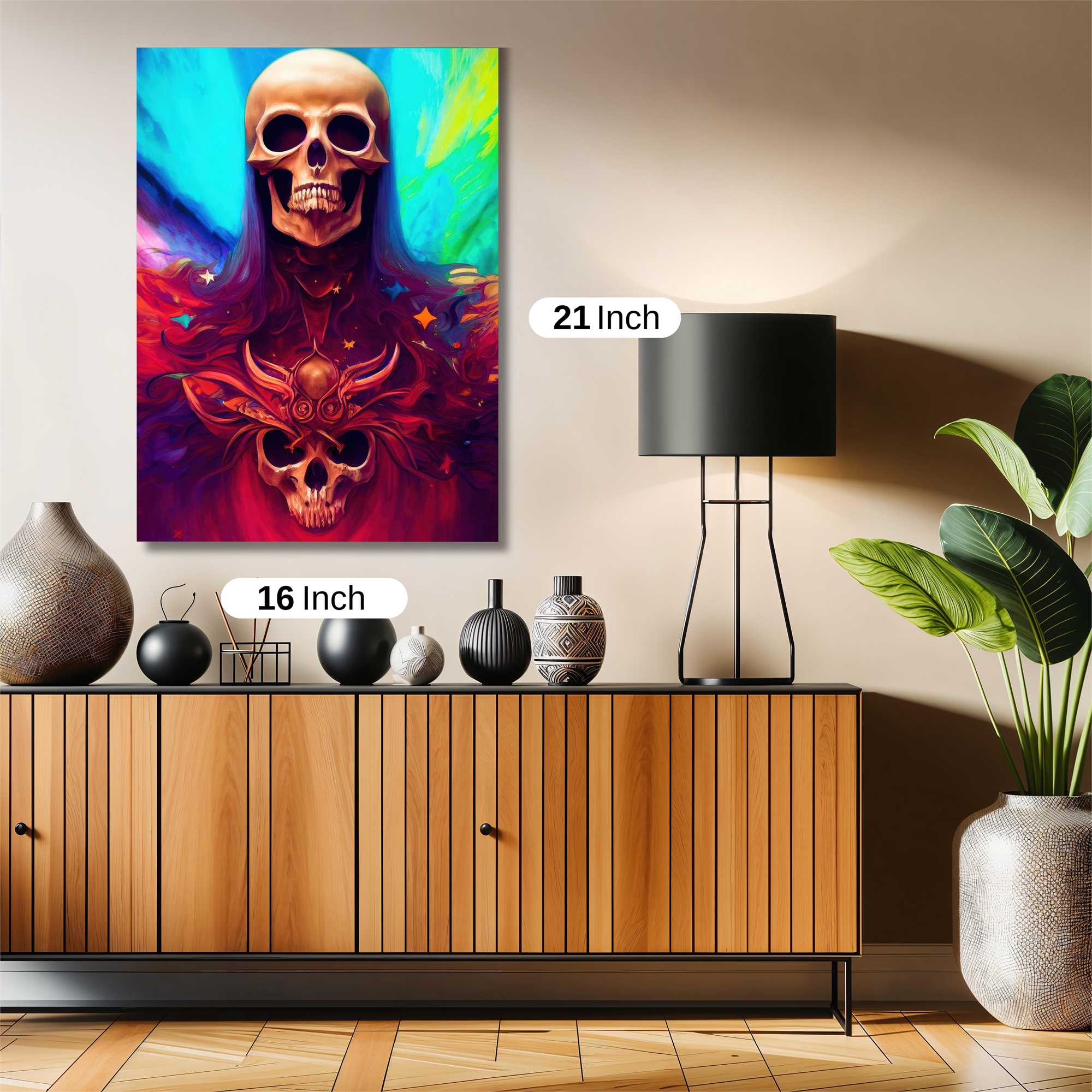 Skull Radiance Safe Wall Magnetic / M