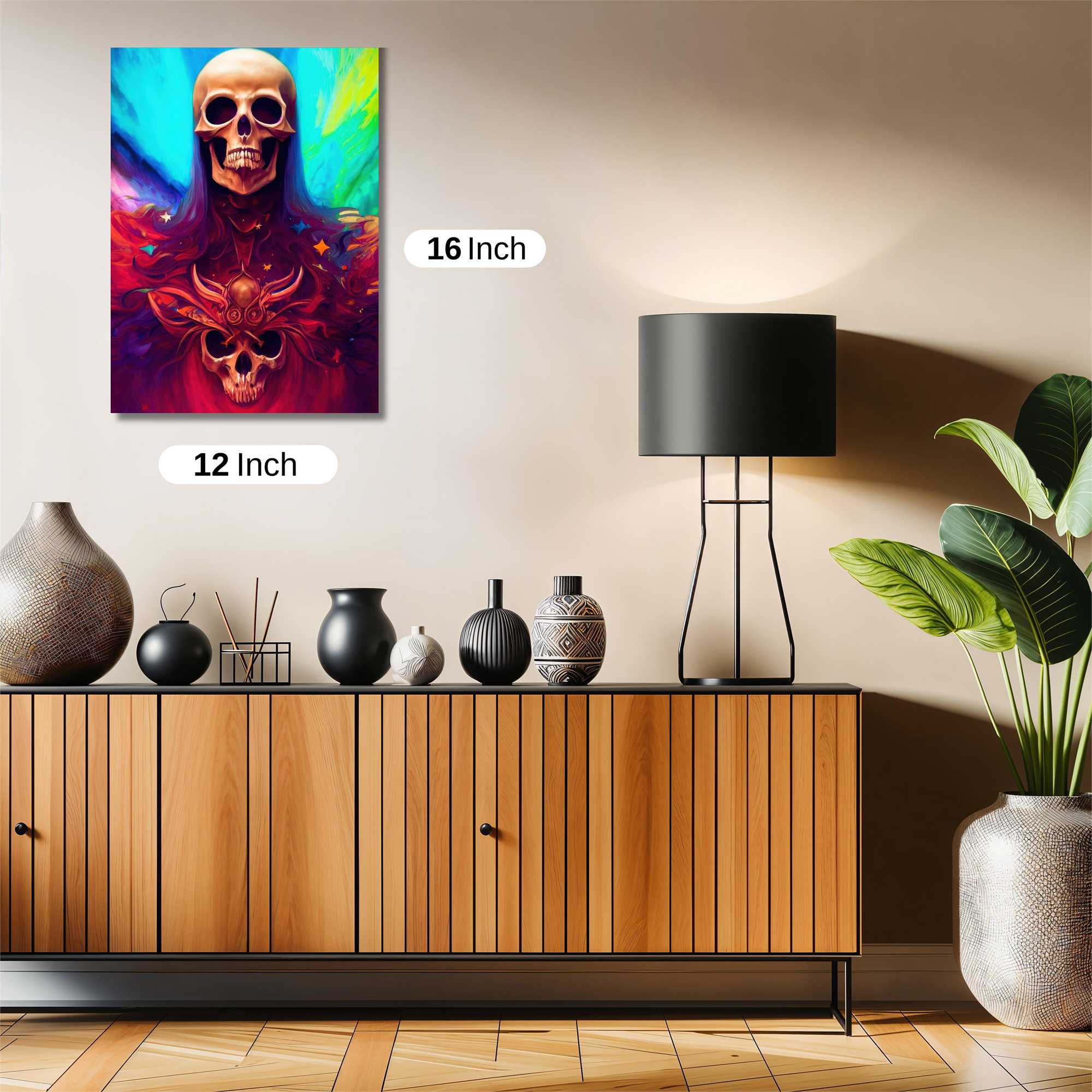 Skull Radiance Safe Wall Magnetic / M