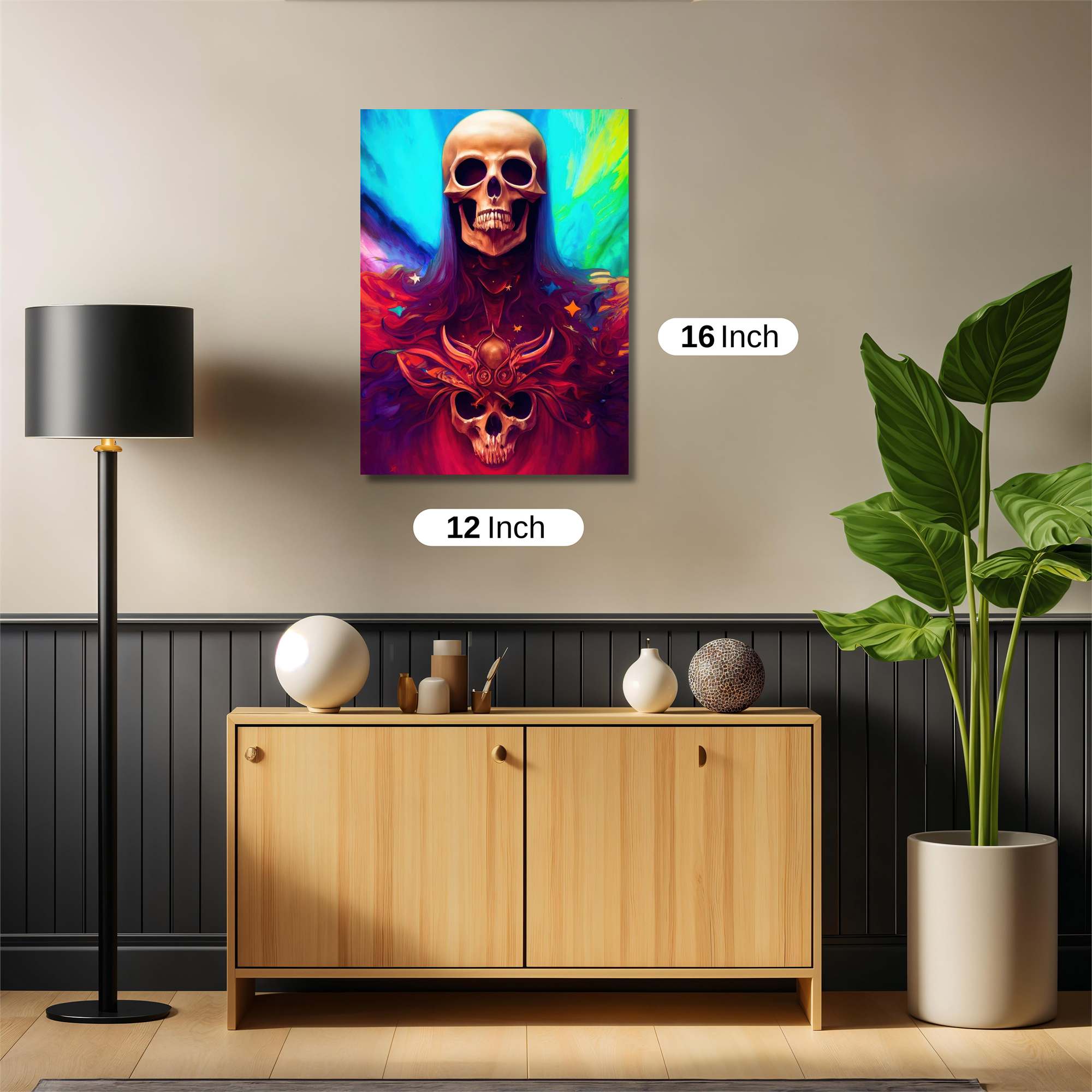 Skull Radiance Safe Wall Magnetic / M