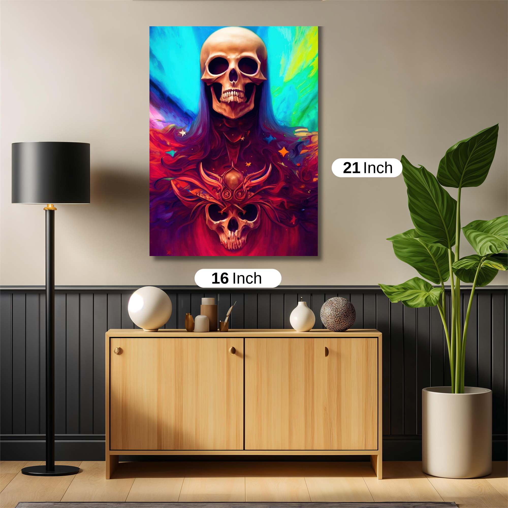 Skull Radiance Safe Wall Magnetic / M