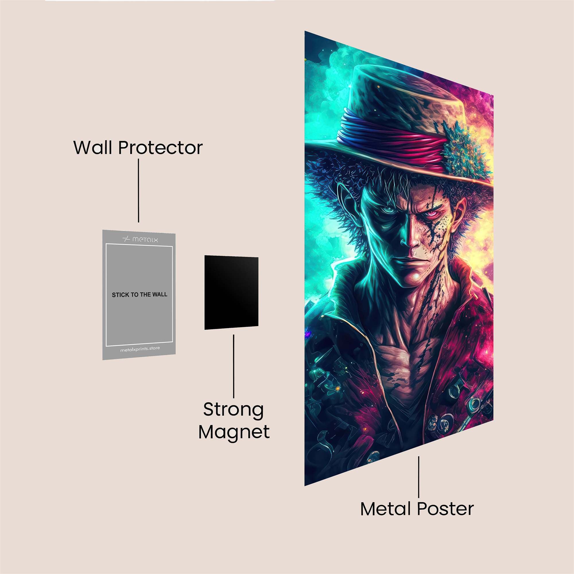 Luffy Cosmic Safe Wall Magnetic / M