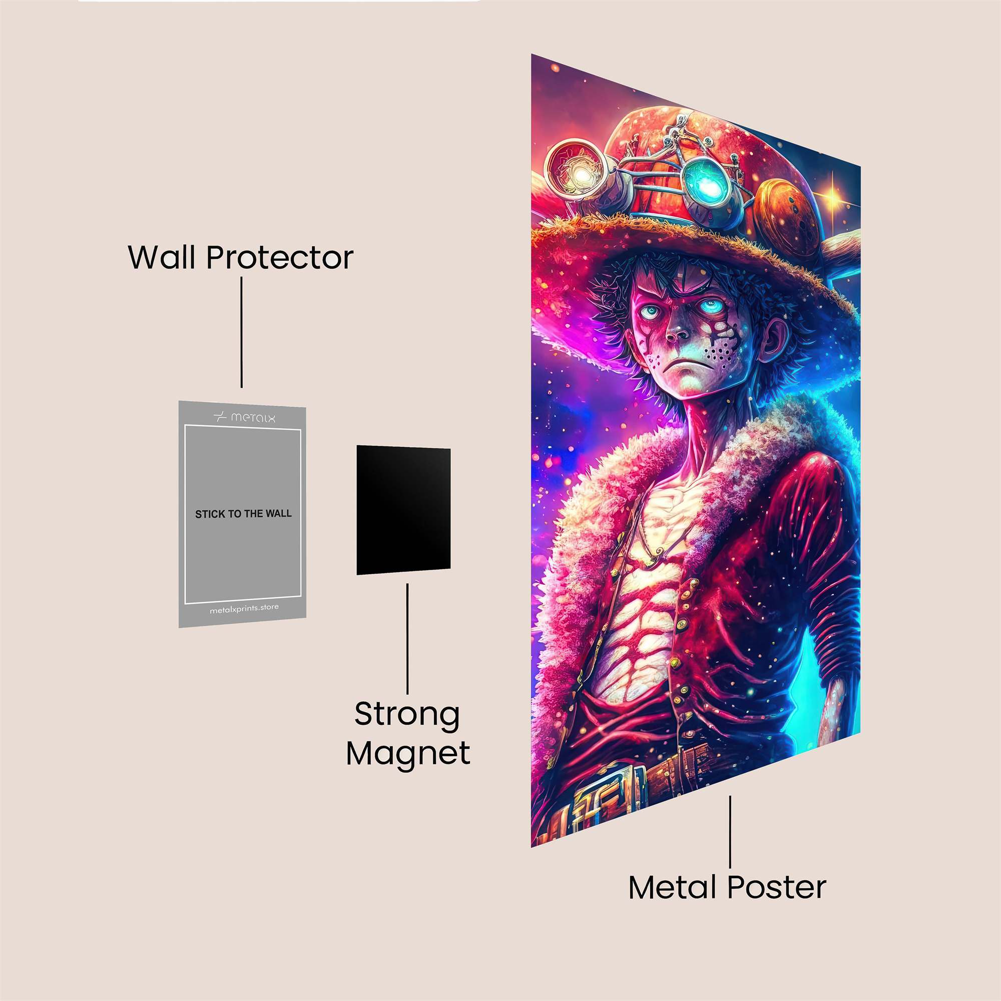 Luffy Cosmic Safe Wall Magnetic / M