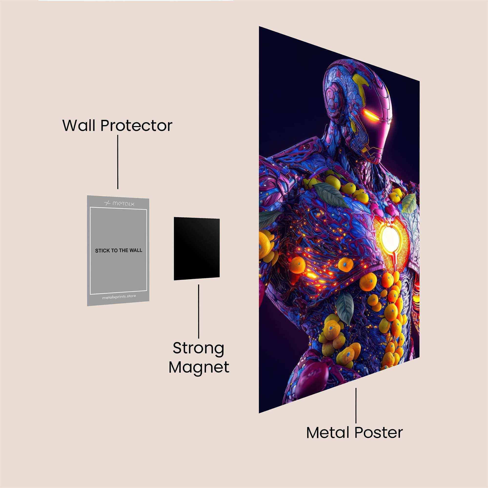 Iron Blossom Safe Wall Magnetic / M