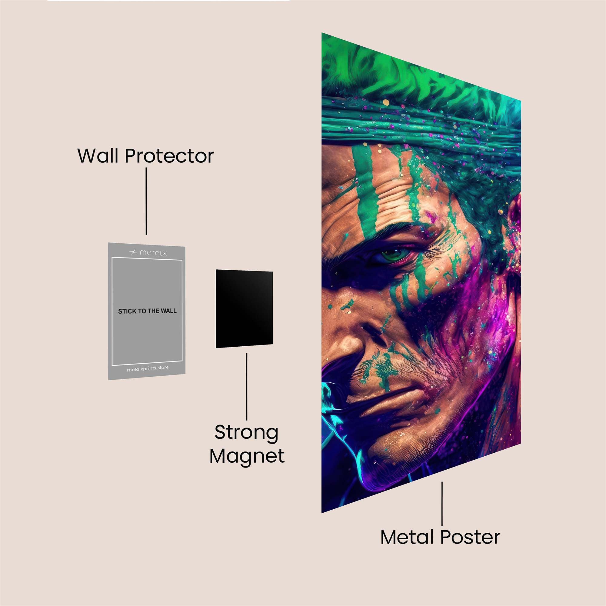 Zoro Cosmic Safe Wall Magnetic / M